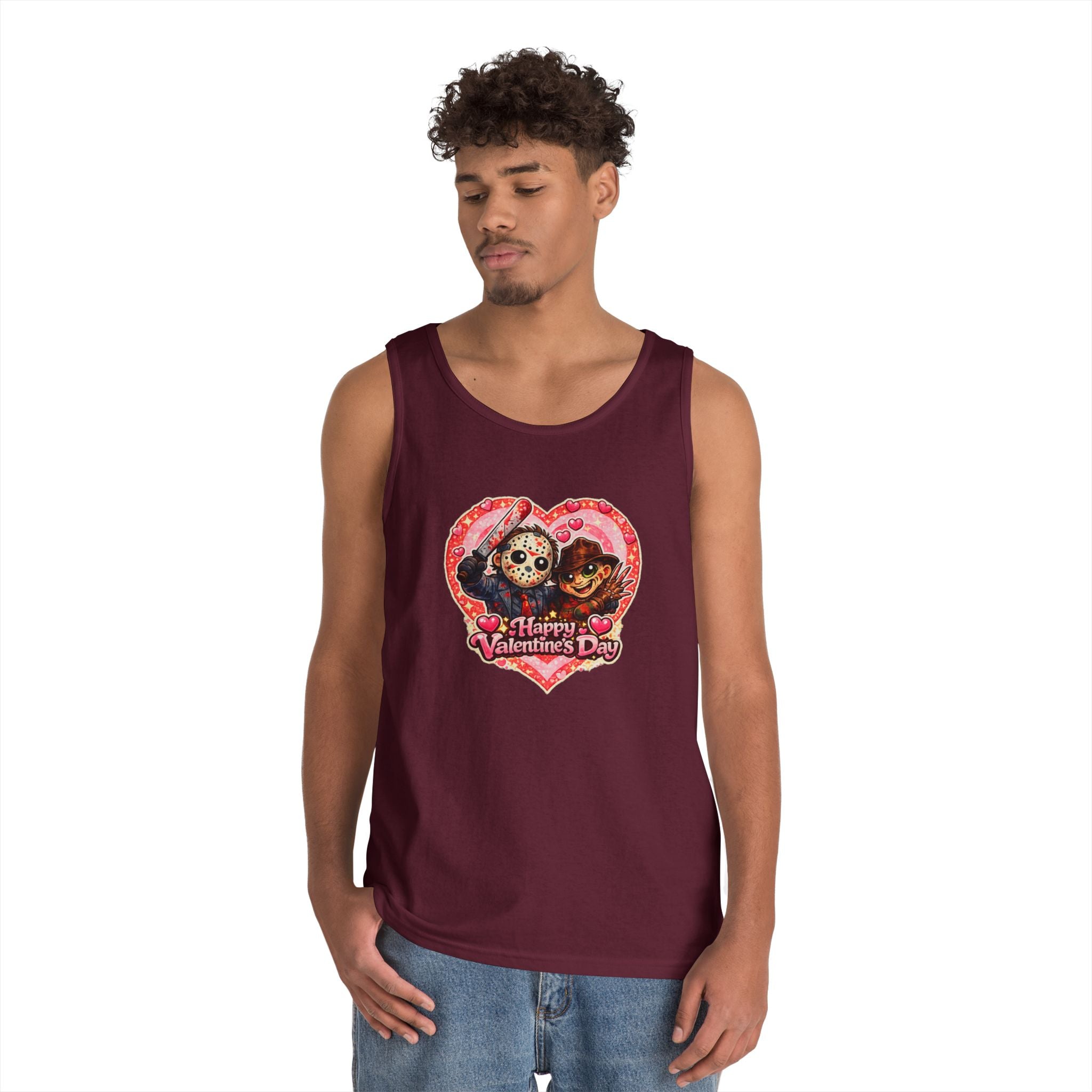 Horror Classic Valentine's Unisex Heavy Cotton Tank Top