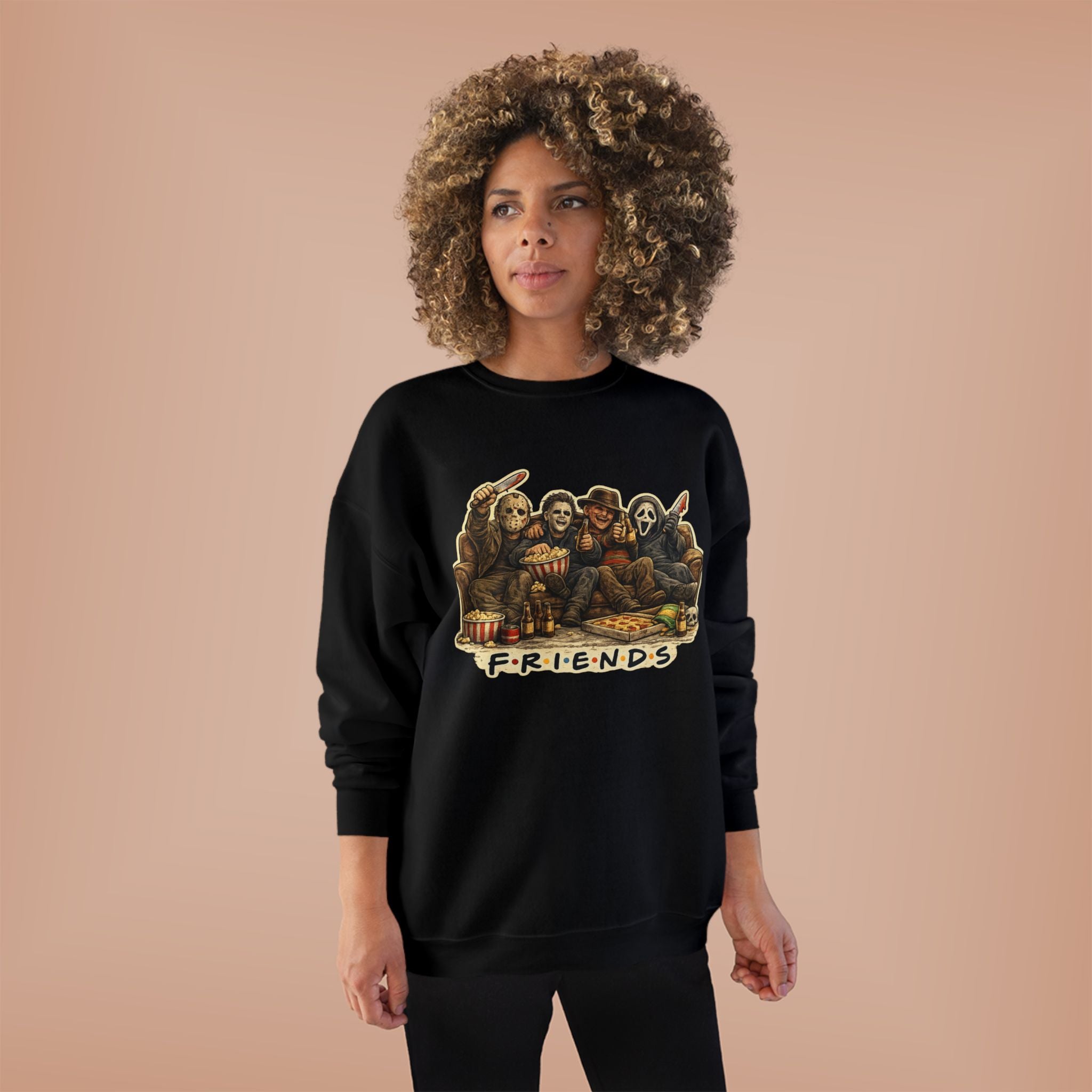 Horror Classics Friends Unisex EcoSmart® Crewneck Sweatshirt
