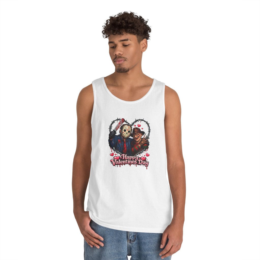 Horror Movie Classic Valentine's Unisex Heavy Cotton Tank Top