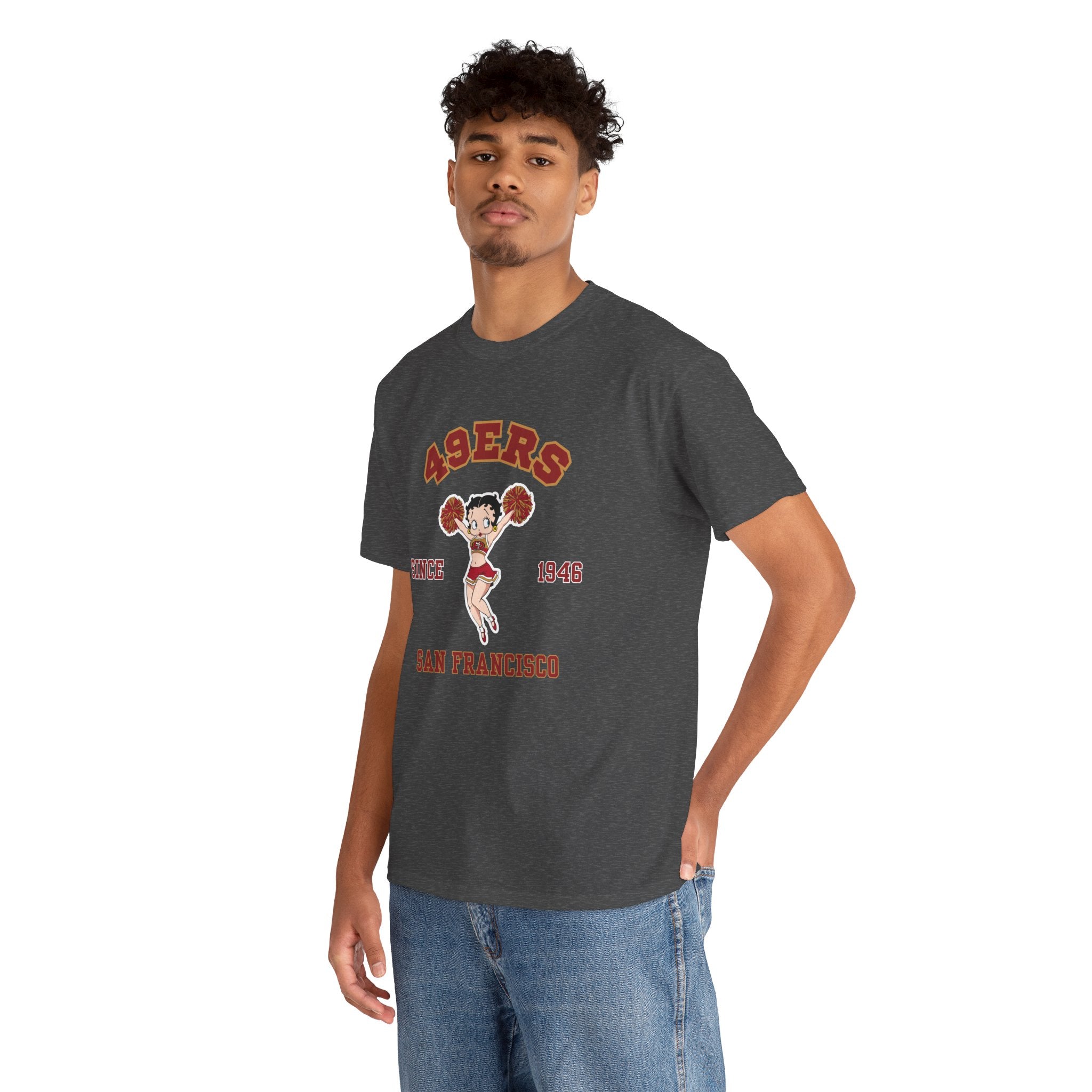 49ers Cheerleader Tee — San Francisco Since 1946 Vintage Football Shirt