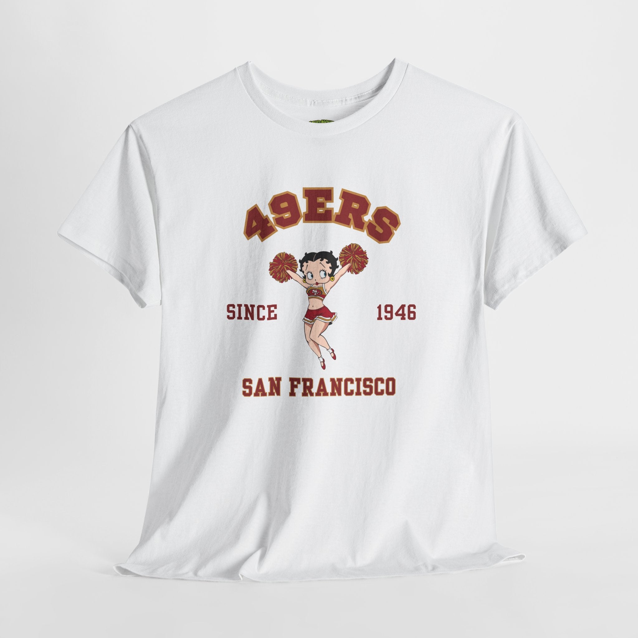 49ers Cheerleader Tee — San Francisco Since 1946 Vintage Football Shirt