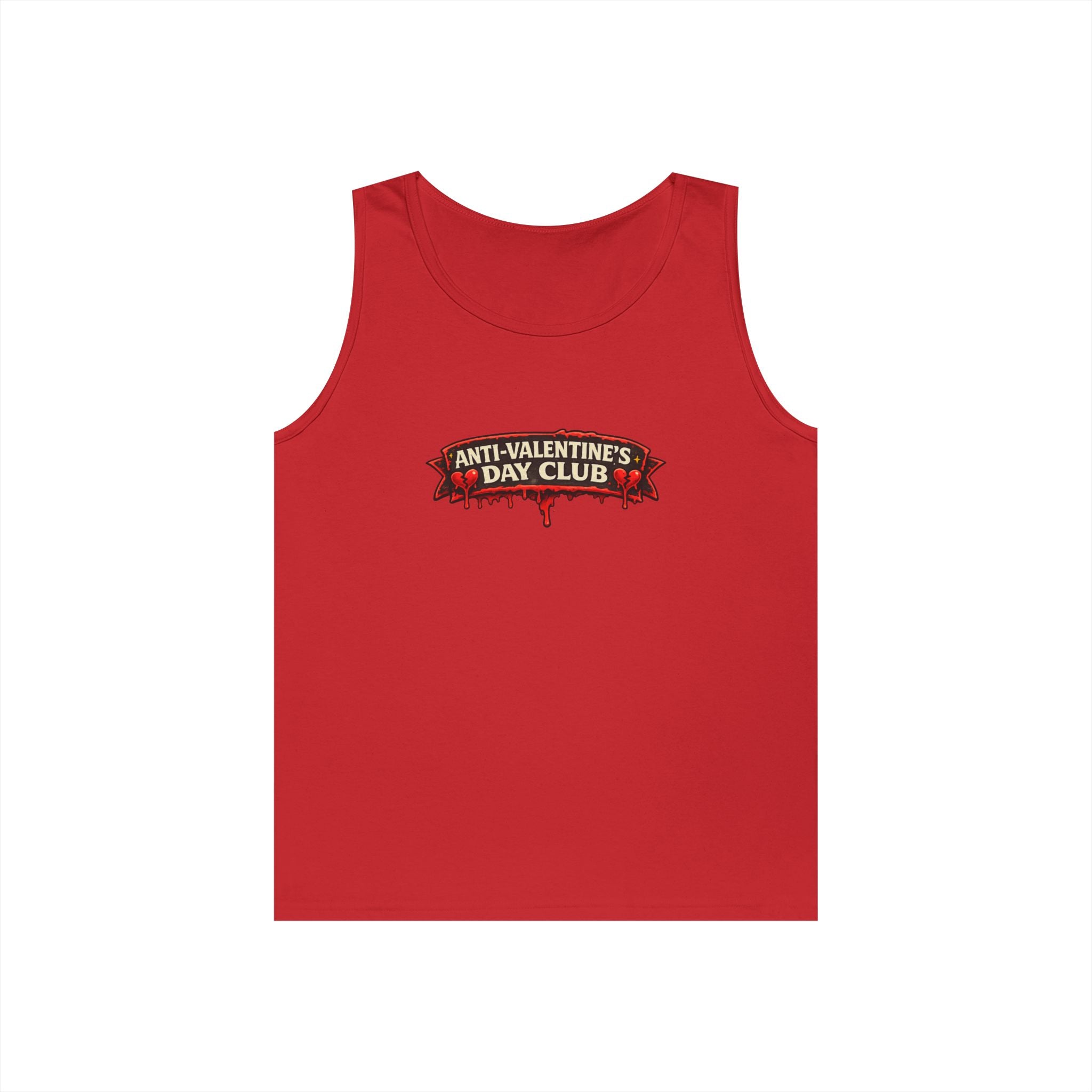 Anti-Valentine's Day Club Unisex Heavy Cotton Tank Top