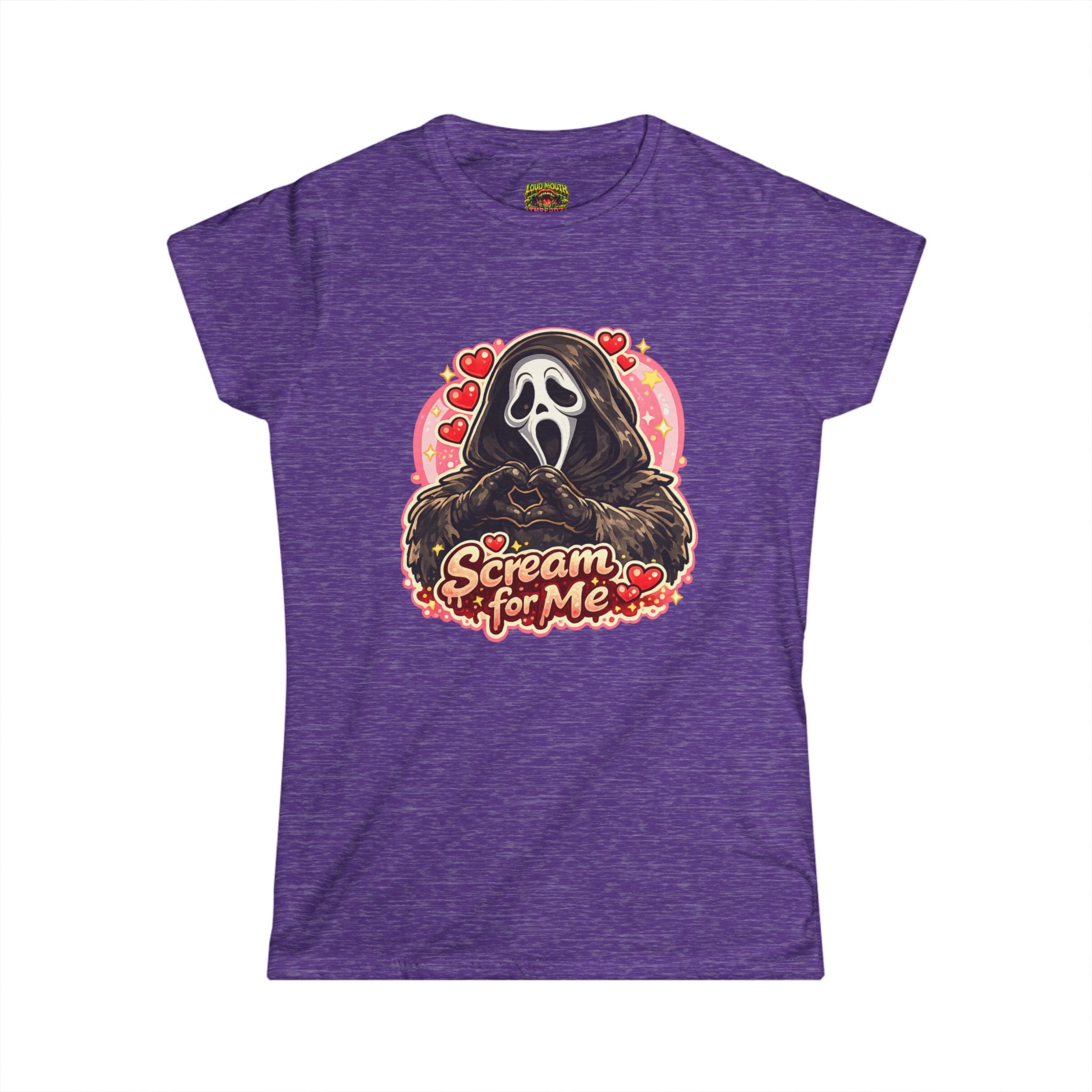 Scream For Me Tee — Cute Horror Ghost Face Women's T‑Shirt (Valentine's/Goth Humor)