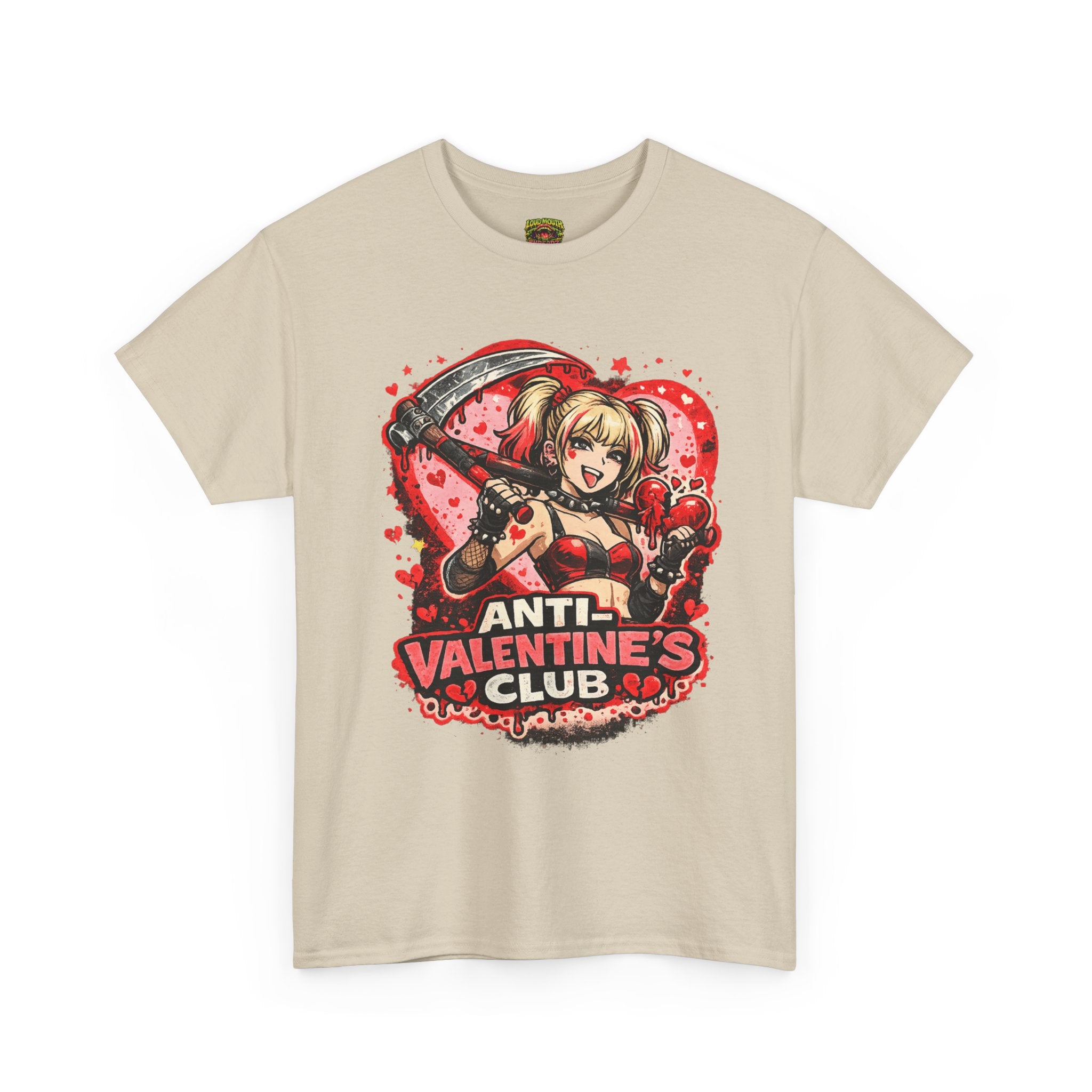 Anti-Valentine's Club Tee — Edgy Gothic Valentine's Day Graphic Shirt