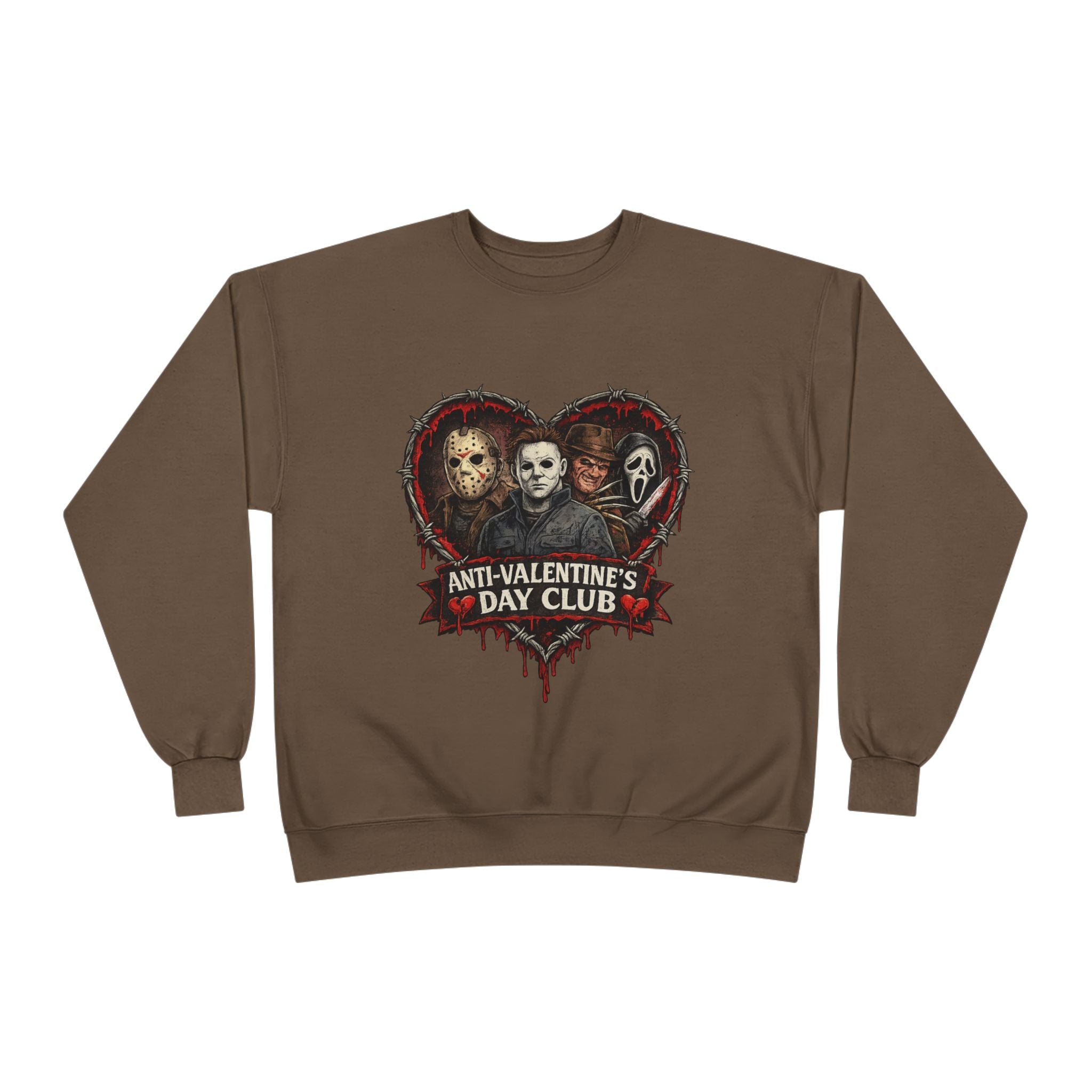 Horror Anti-Valentine's Unisex EcoSmart® Crewneck Sweatshirt