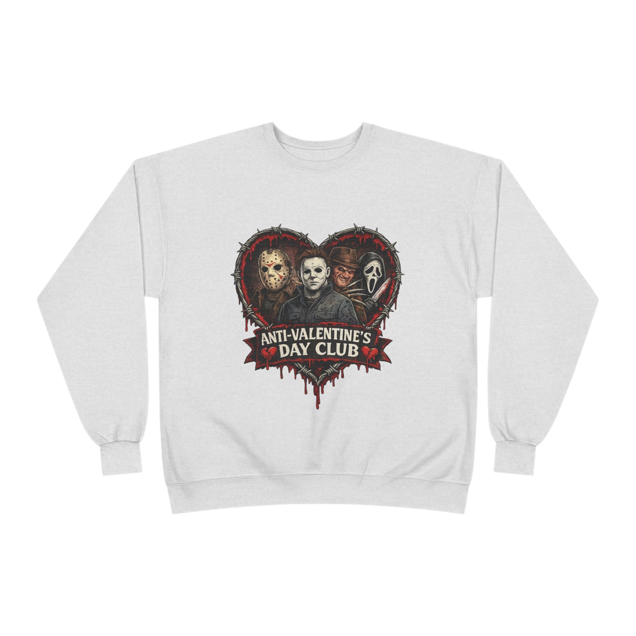 Horror Anti-Valentine's Unisex EcoSmart® Crewneck Sweatshirt