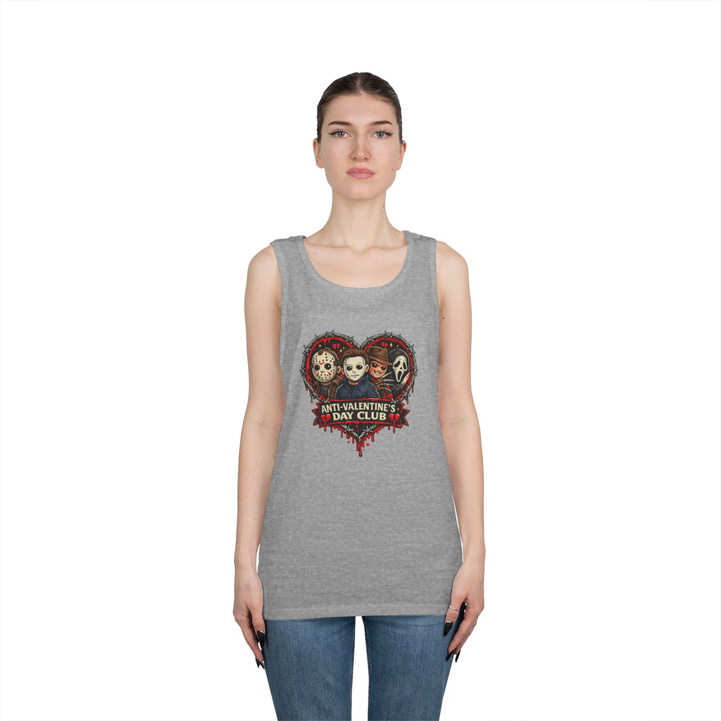 Horror Classics Anti-Valentine's Unisex Heavy Cotton Tank Top