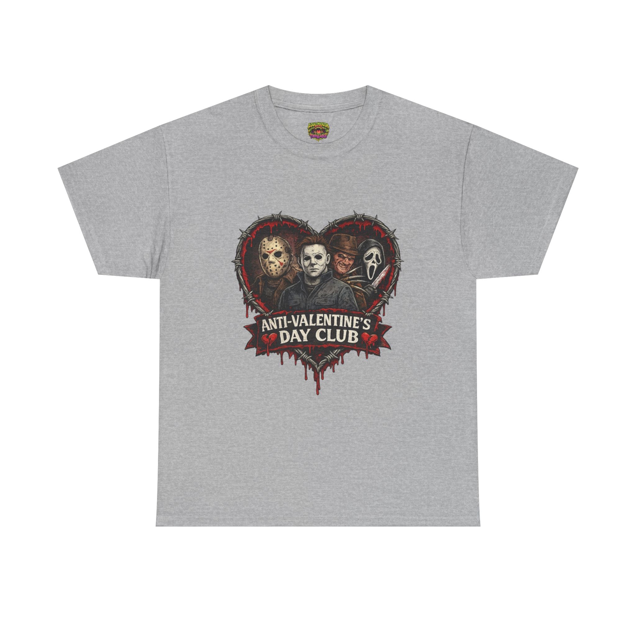 Horror Classics Anti-Valentine's Unisex Heavy Cotton Tee