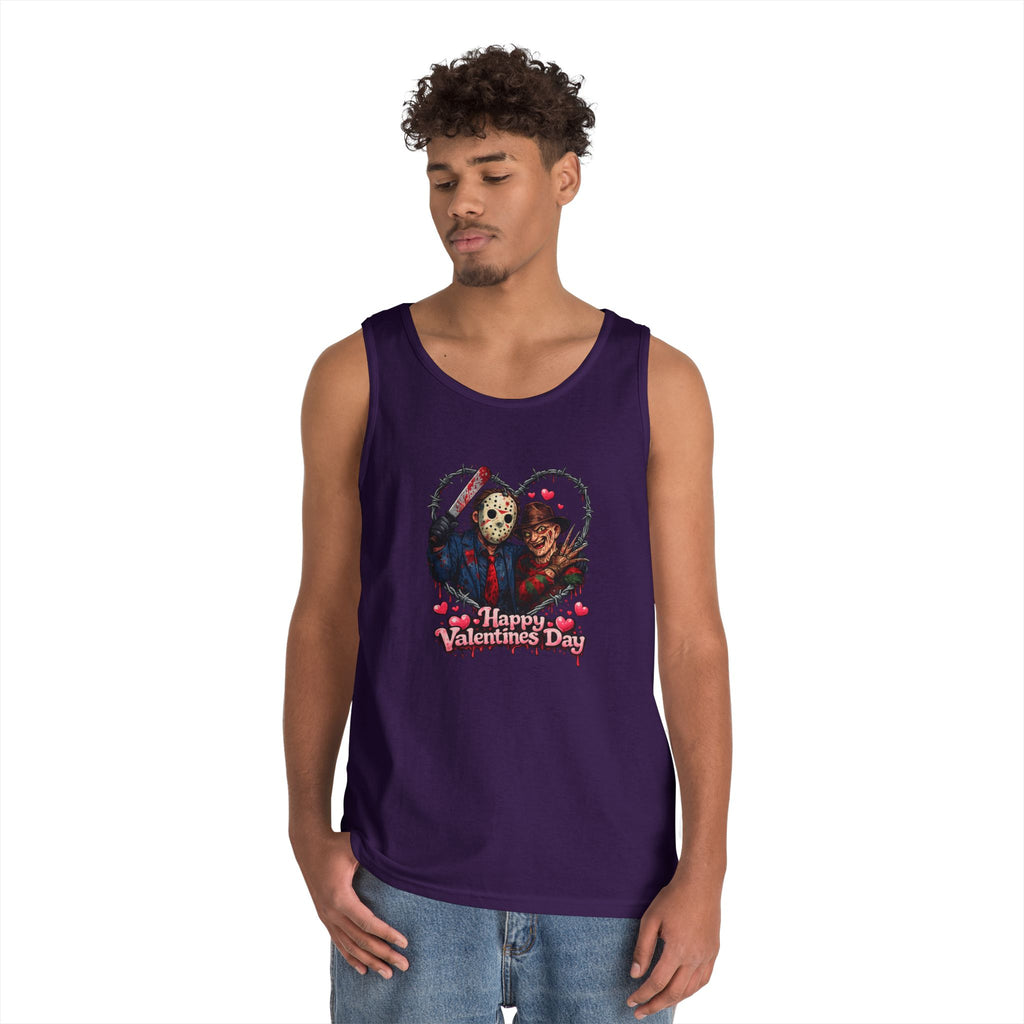 Horror Movie Classic Valentine's Unisex Heavy Cotton Tank Top