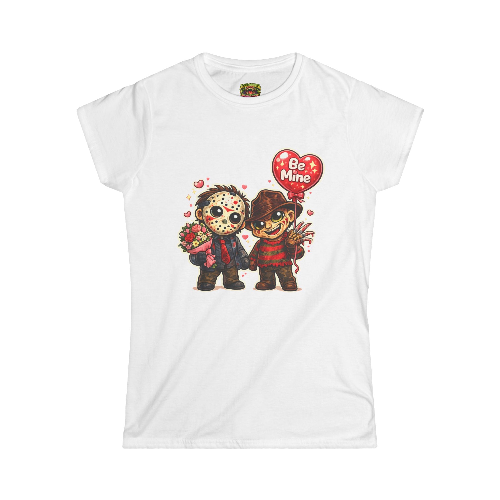 Valentine Horror Cuties T-Shirt — "Be Mine" Jason & Freddy Couple Tee