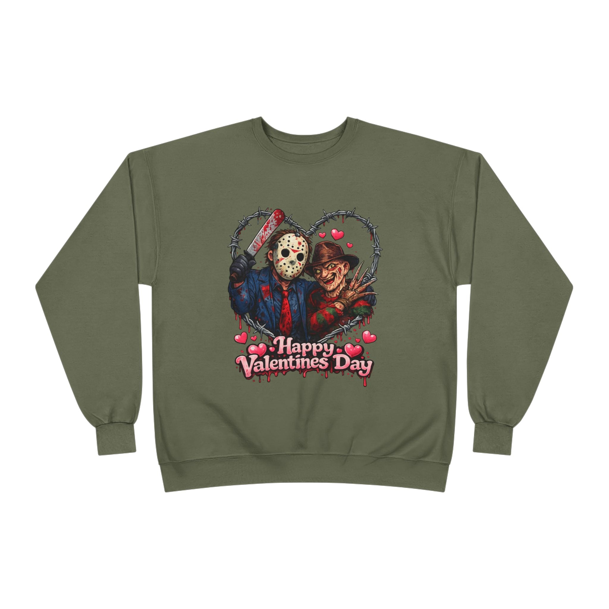 Horror Classic Valentine's Day Unisex EcoSmart® Crewneck Sweatshirt