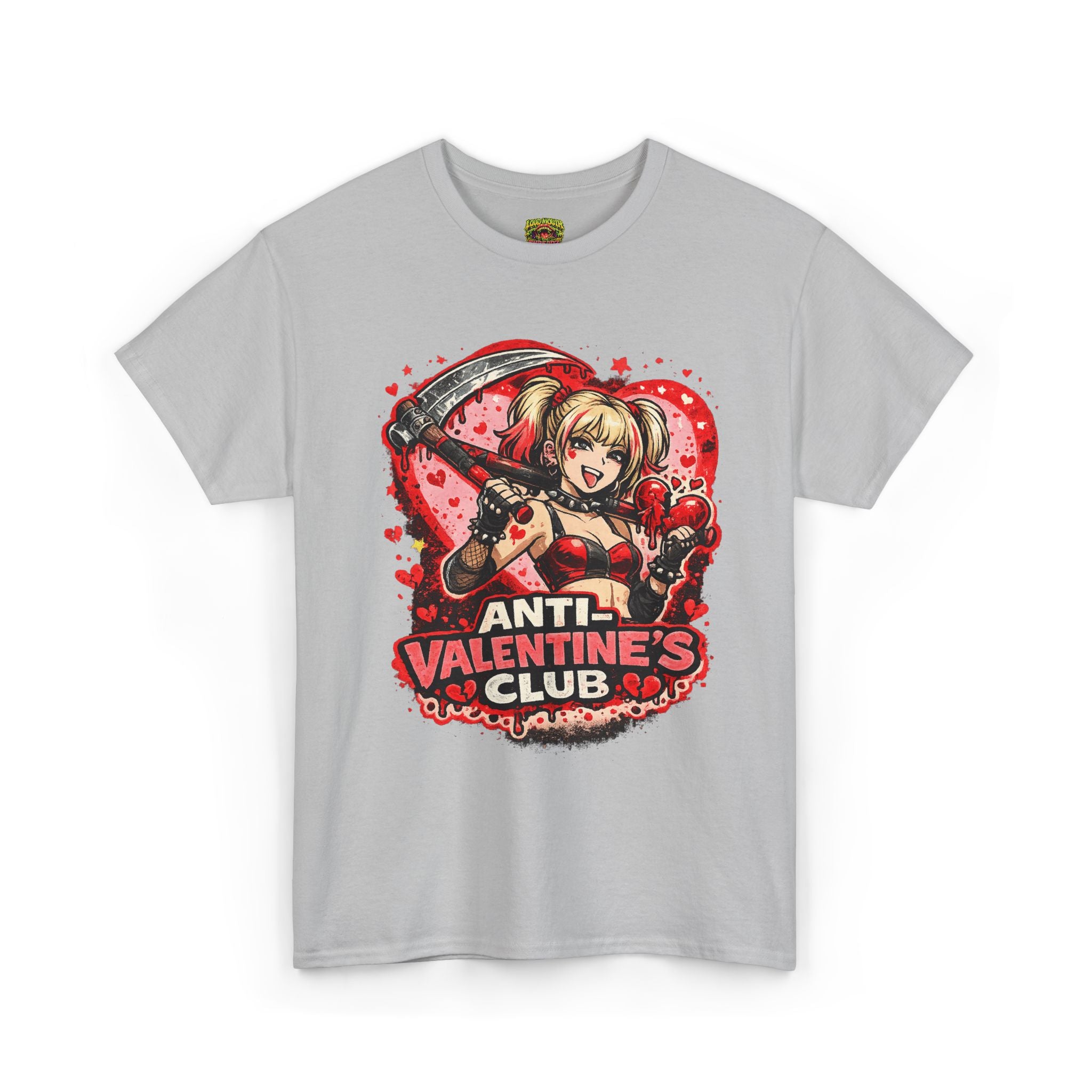 Anti-Valentine's Club Tee — Edgy Gothic Valentine's Day Graphic Shirt