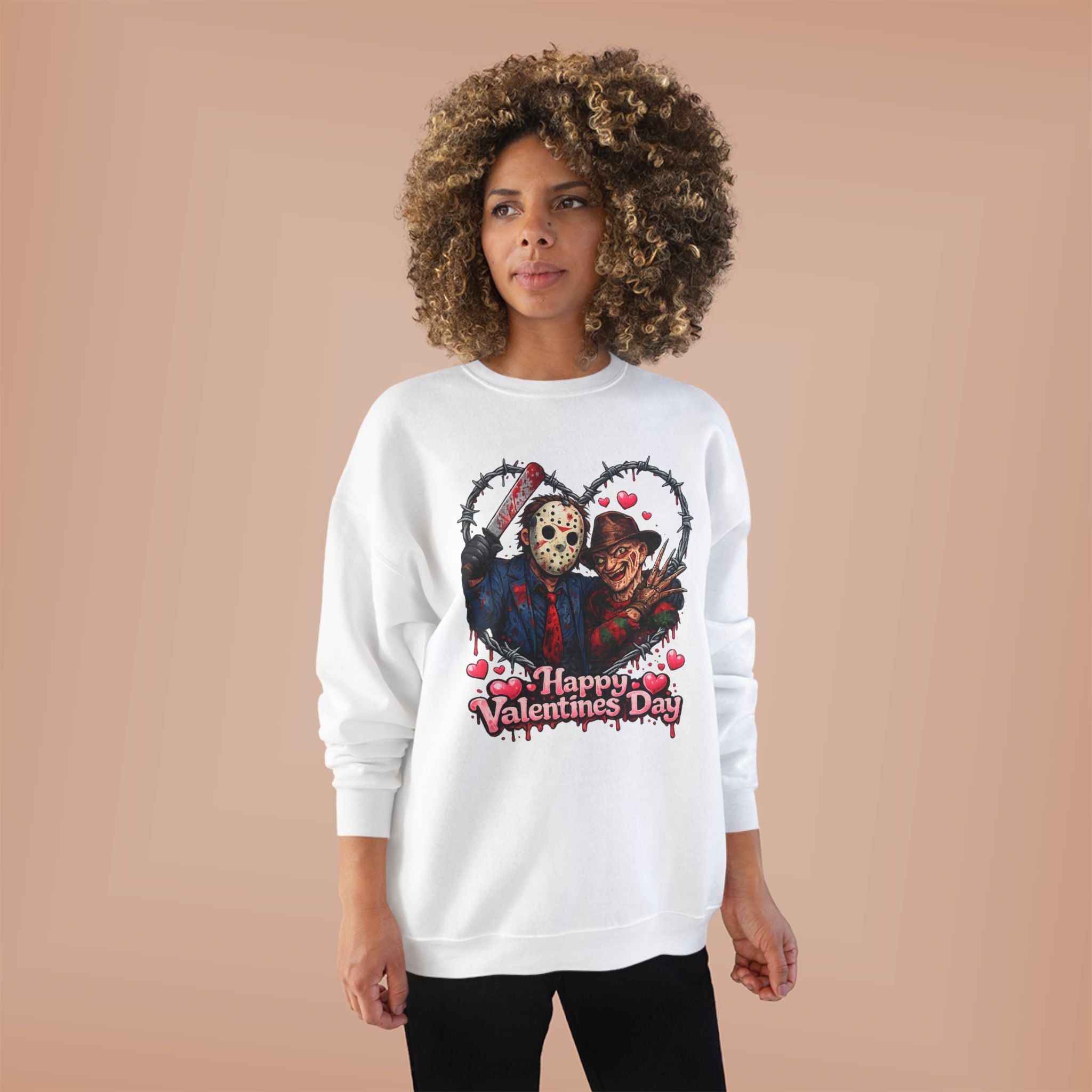 Horror Classic Valentine's Day Unisex EcoSmart® Crewneck Sweatshirt