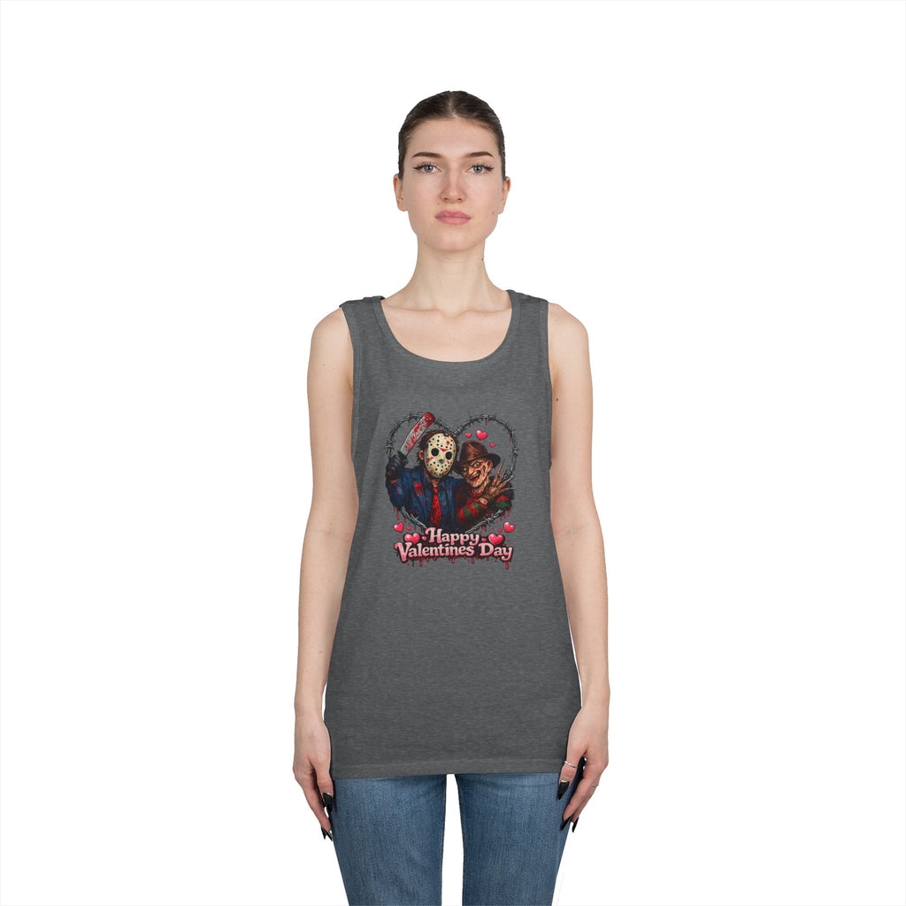 Horror Movie Classic Valentine's Unisex Heavy Cotton Tank Top