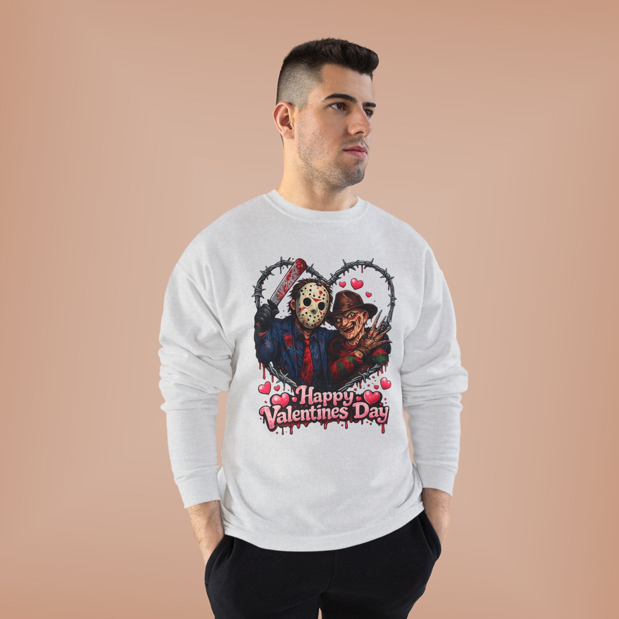 Horror Classic Valentine's Day Unisex EcoSmart® Crewneck Sweatshirt