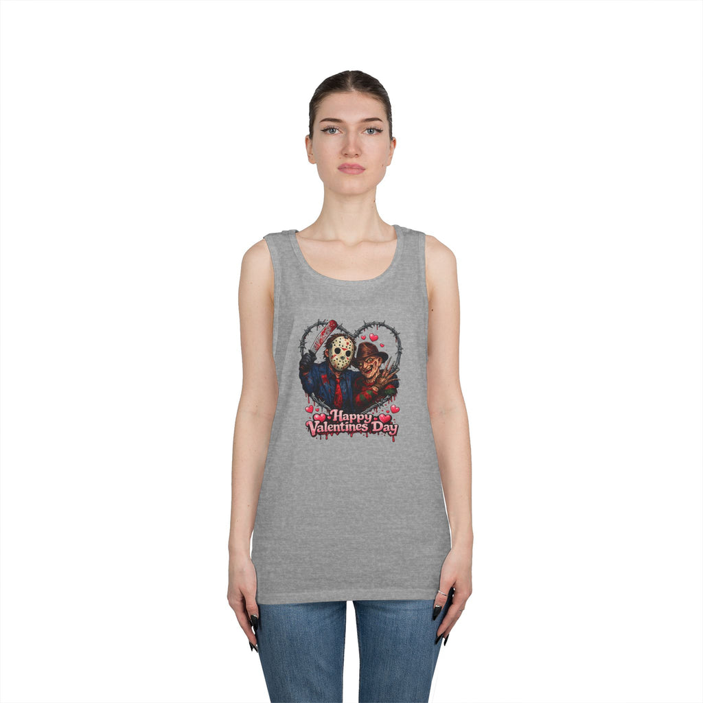 Horror Movie Classic Valentine's Unisex Heavy Cotton Tank Top
