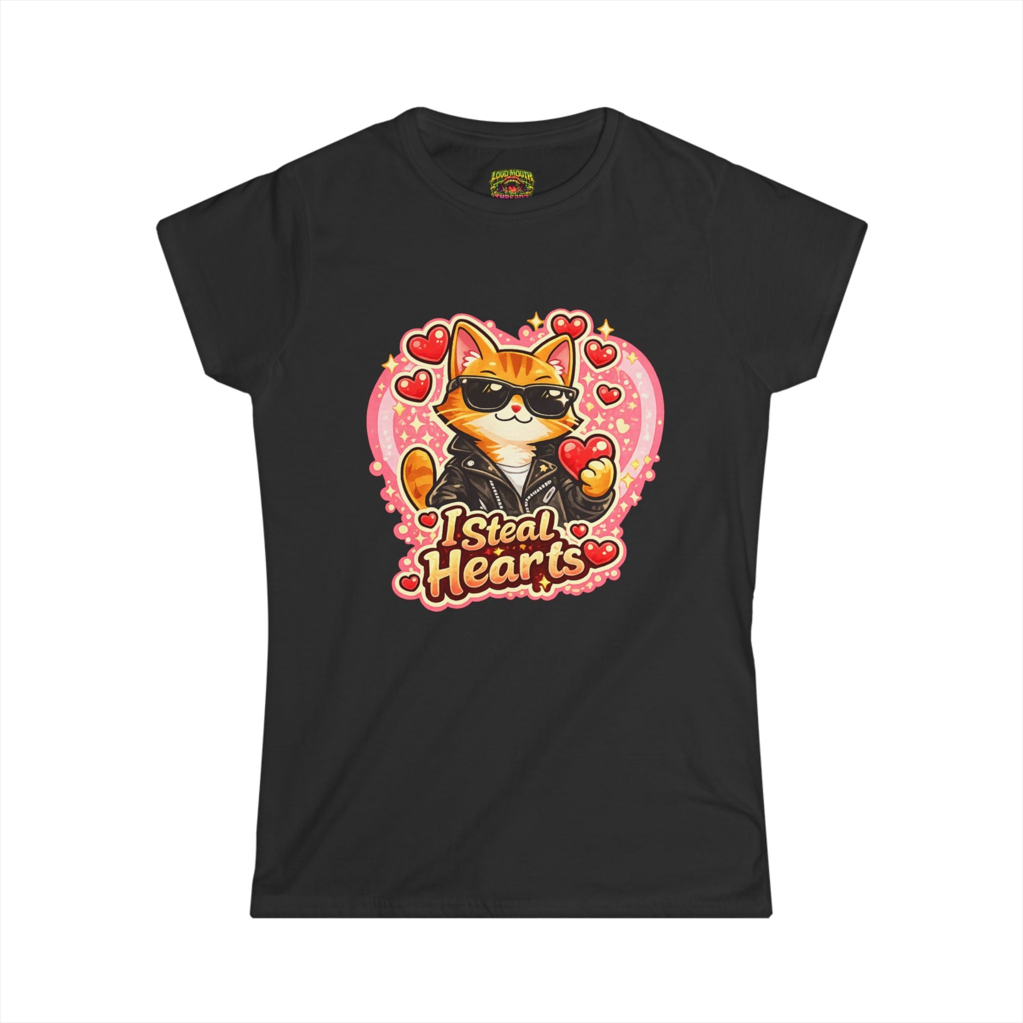 Cat "I Steal Hearts" Valentine's Tee