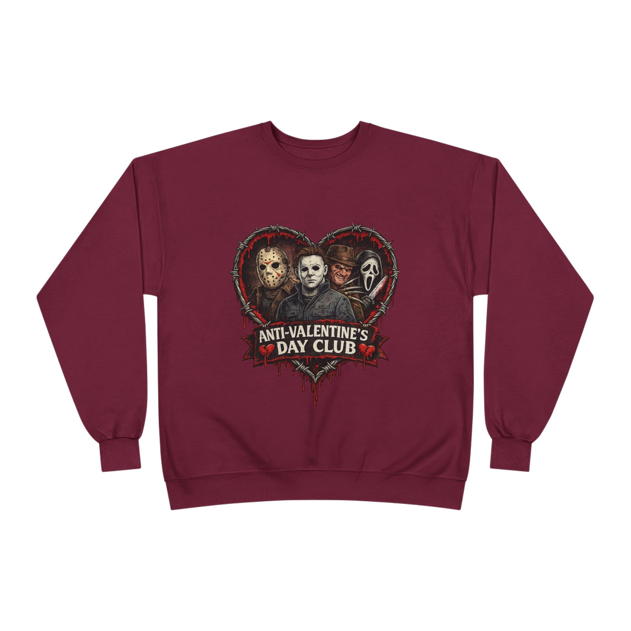 Horror Anti-Valentine's Unisex EcoSmart® Crewneck Sweatshirt