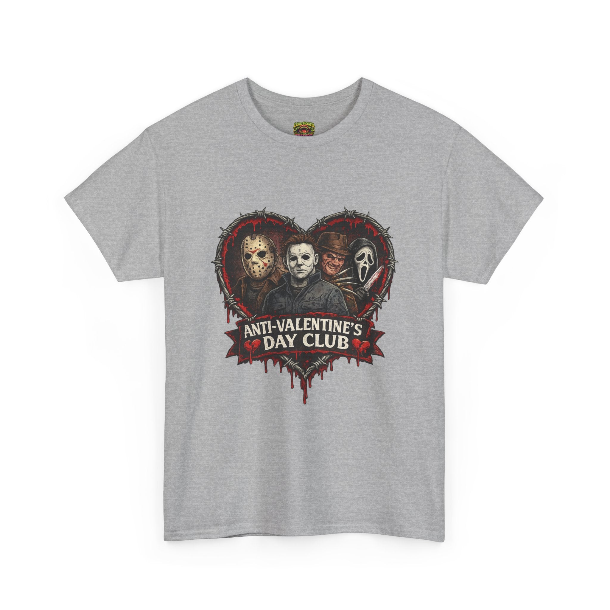 Horror Classics Anti-Valentine's Unisex Heavy Cotton Tee