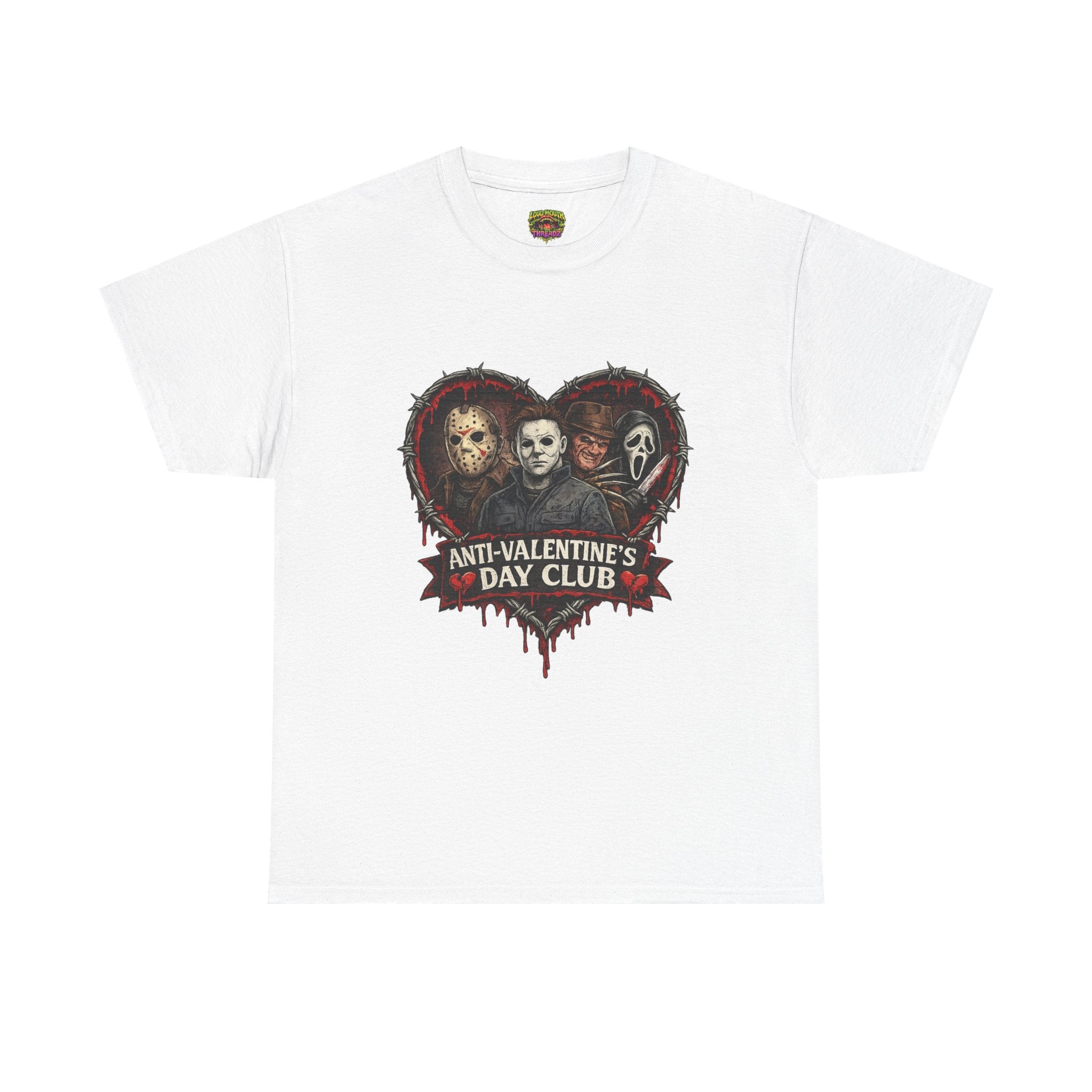 Horror Classics Anti-Valentine's Unisex Heavy Cotton Tee