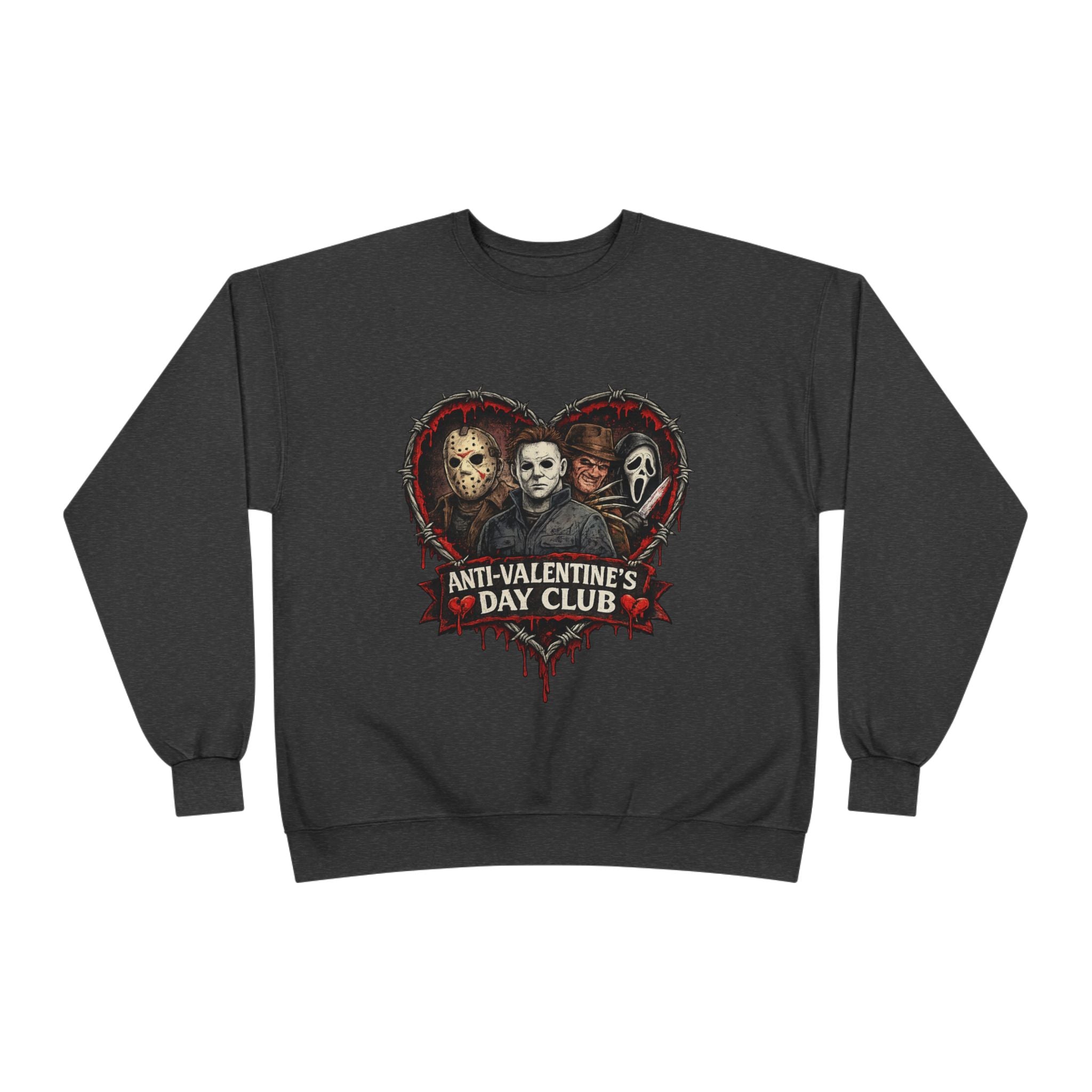 Horror Anti-Valentine's Unisex EcoSmart® Crewneck Sweatshirt