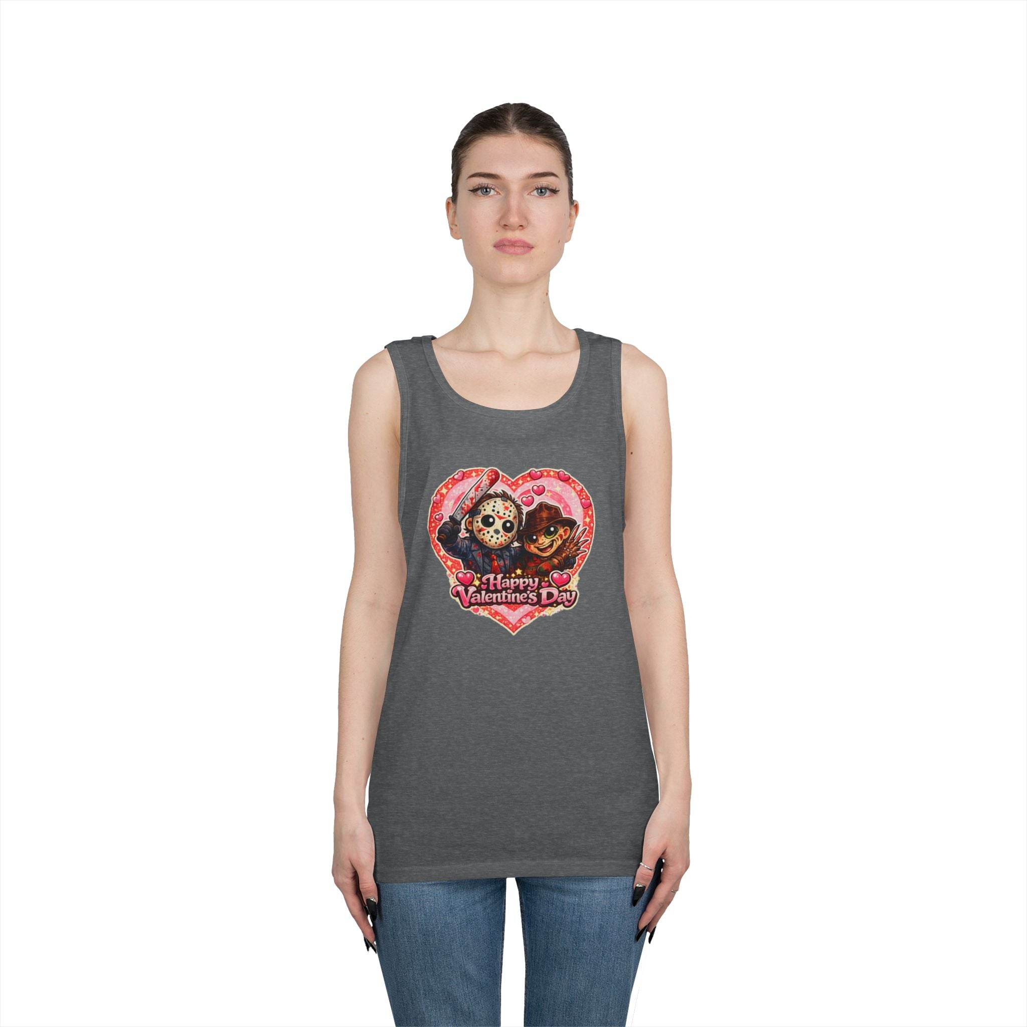 Horror Classic Valentine's Unisex Heavy Cotton Tank Top