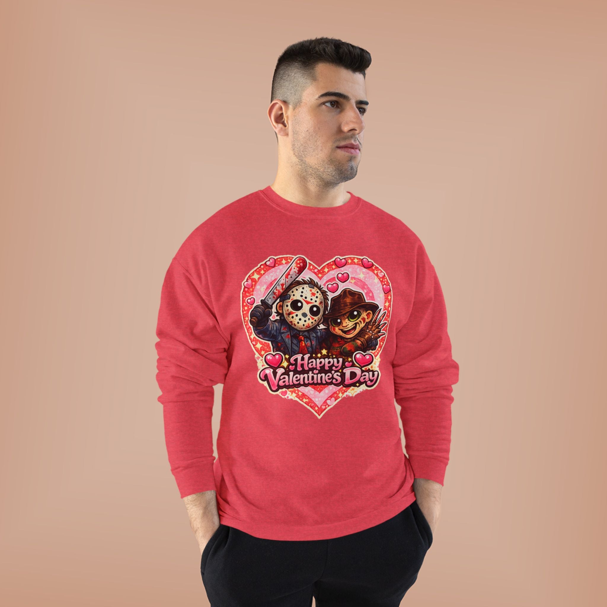 Cute Horrors Valentine's Day Unisex EcoSmart® Crewneck Sweatshirt
