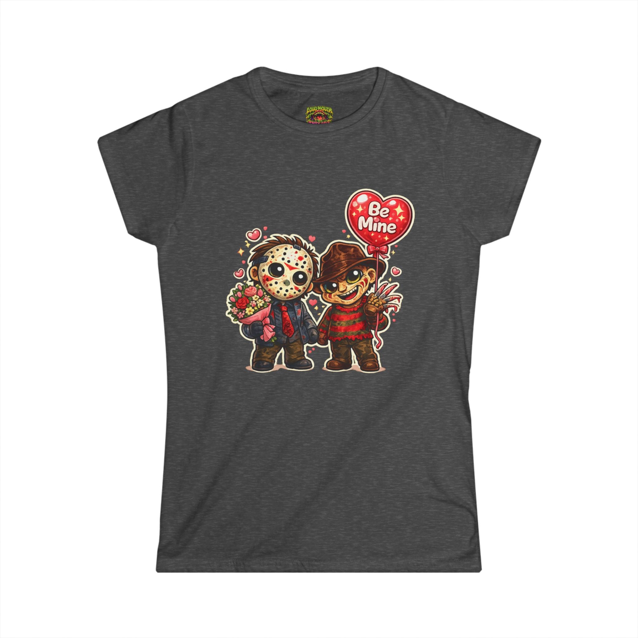 Valentine Horror Cuties T-Shirt — "Be Mine" Jason & Freddy Couple Tee