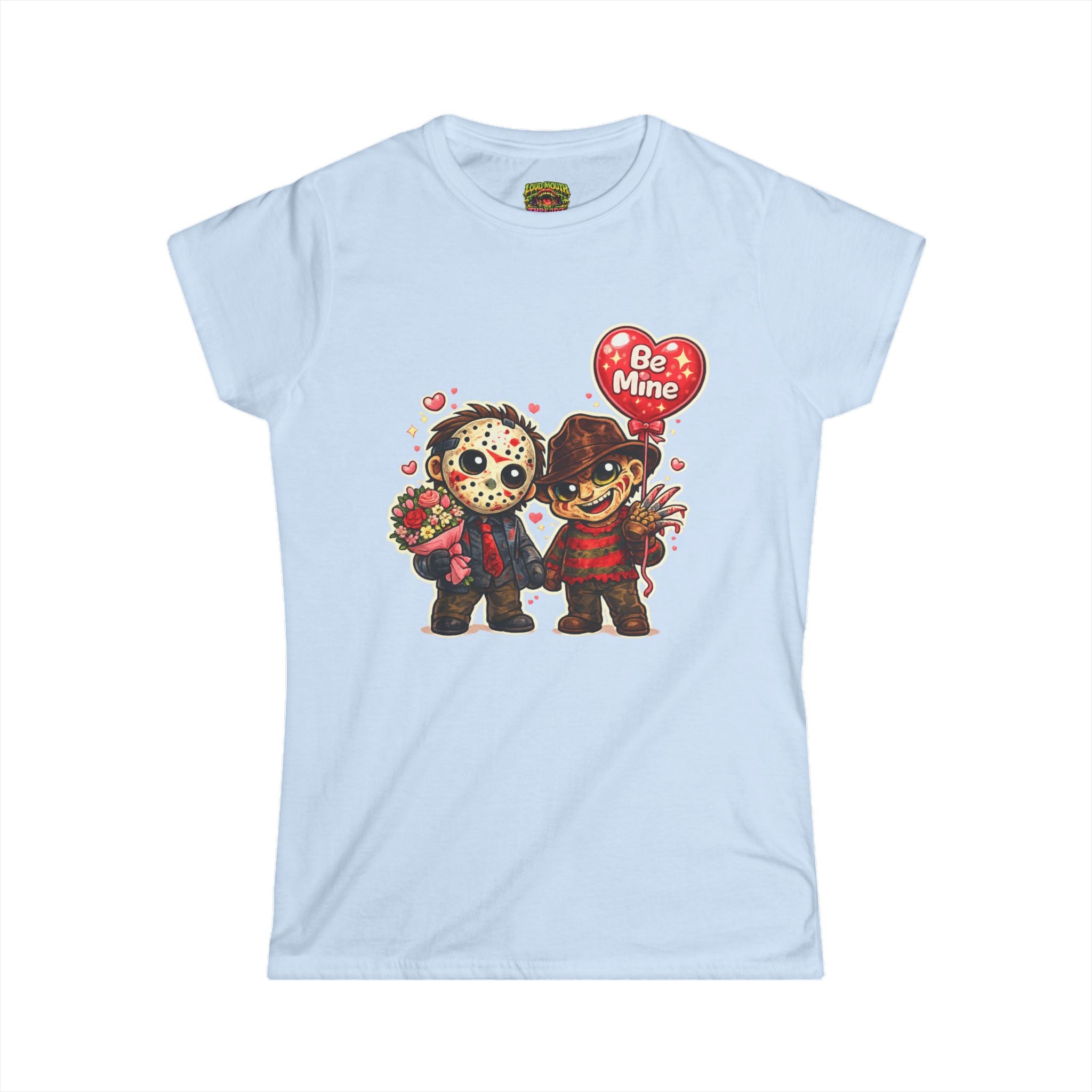 Valentine Horror Cuties T-Shirt — "Be Mine" Jason & Freddy Couple Tee