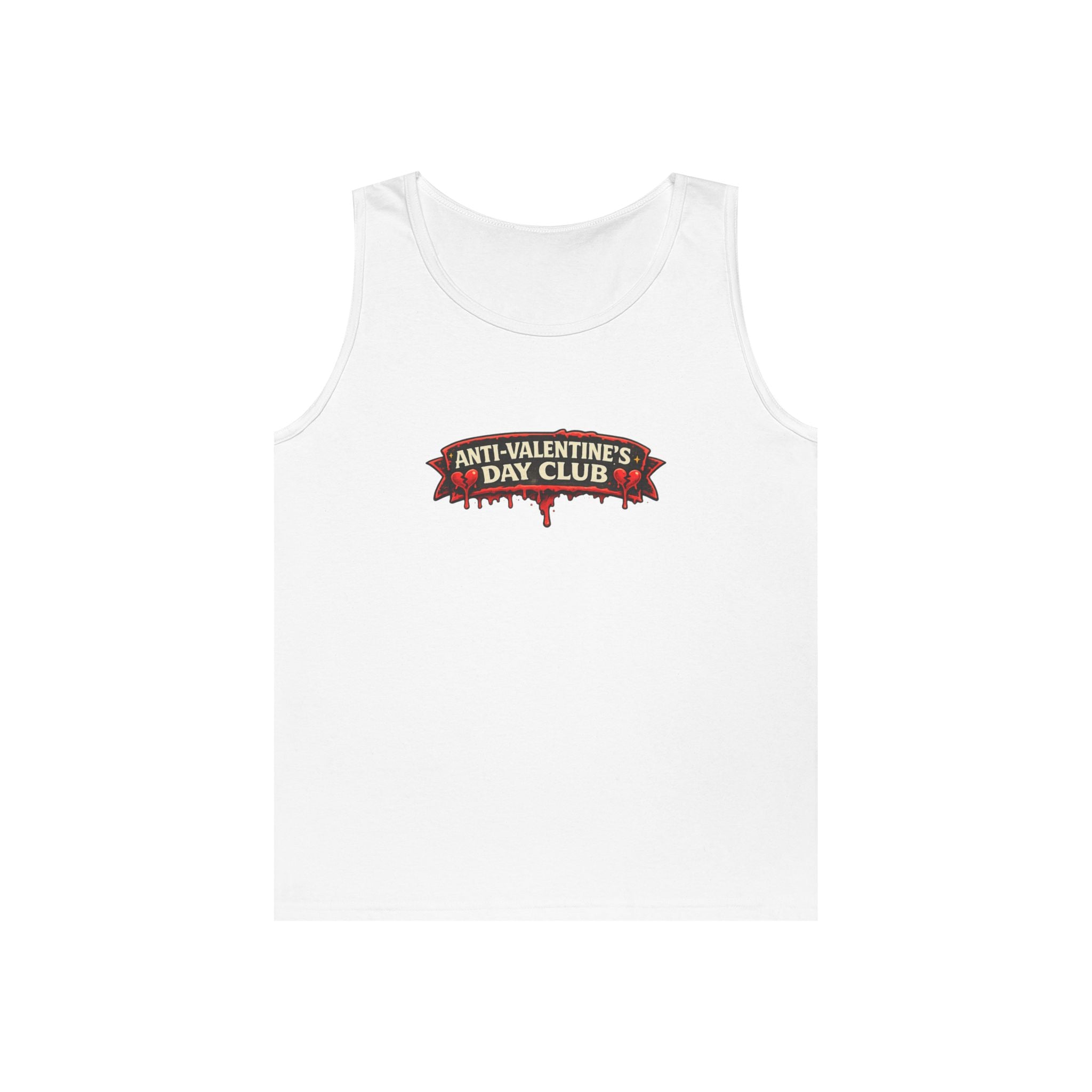 Anti-Valentine's Day Club Unisex Heavy Cotton Tank Top