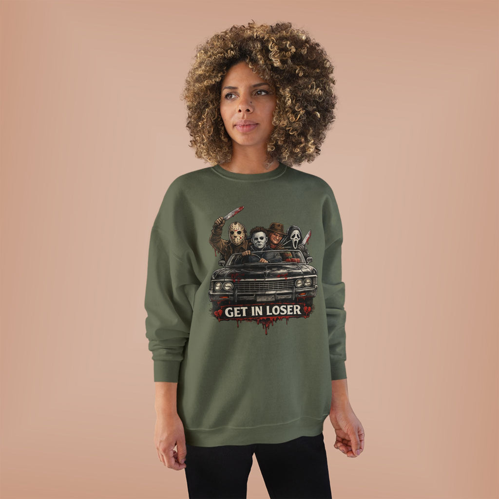 "Get in Loser" Horror Classic Unisex EcoSmart® Crewneck Sweatshirt