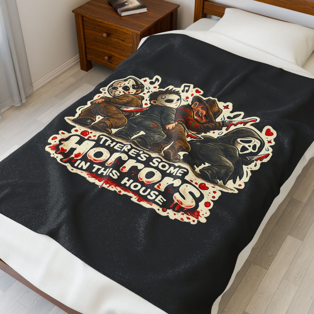 Horrors in this House Velveteen Plush Blanket
