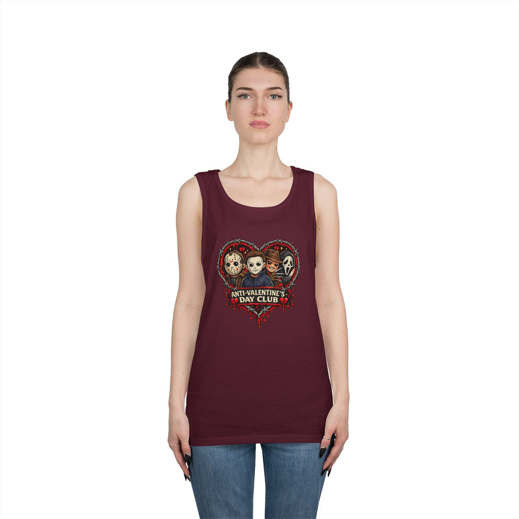 Horror Classics Anti-Valentine's Unisex Heavy Cotton Tank Top
