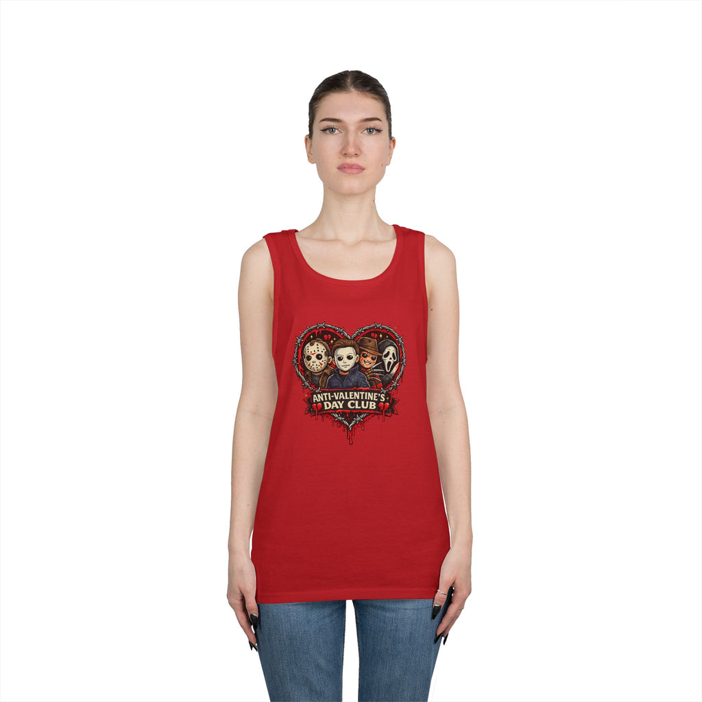Horror Classics Anti-Valentine's Unisex Heavy Cotton Tank Top