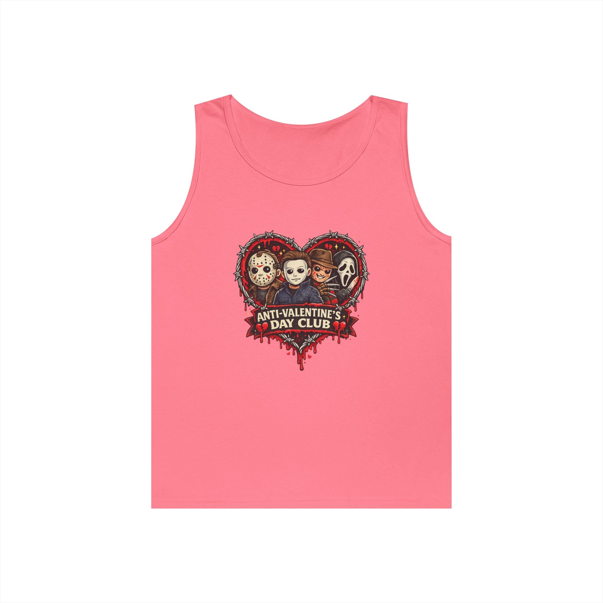 Horror Classics Anti-Valentine's Unisex Heavy Cotton Tank Top