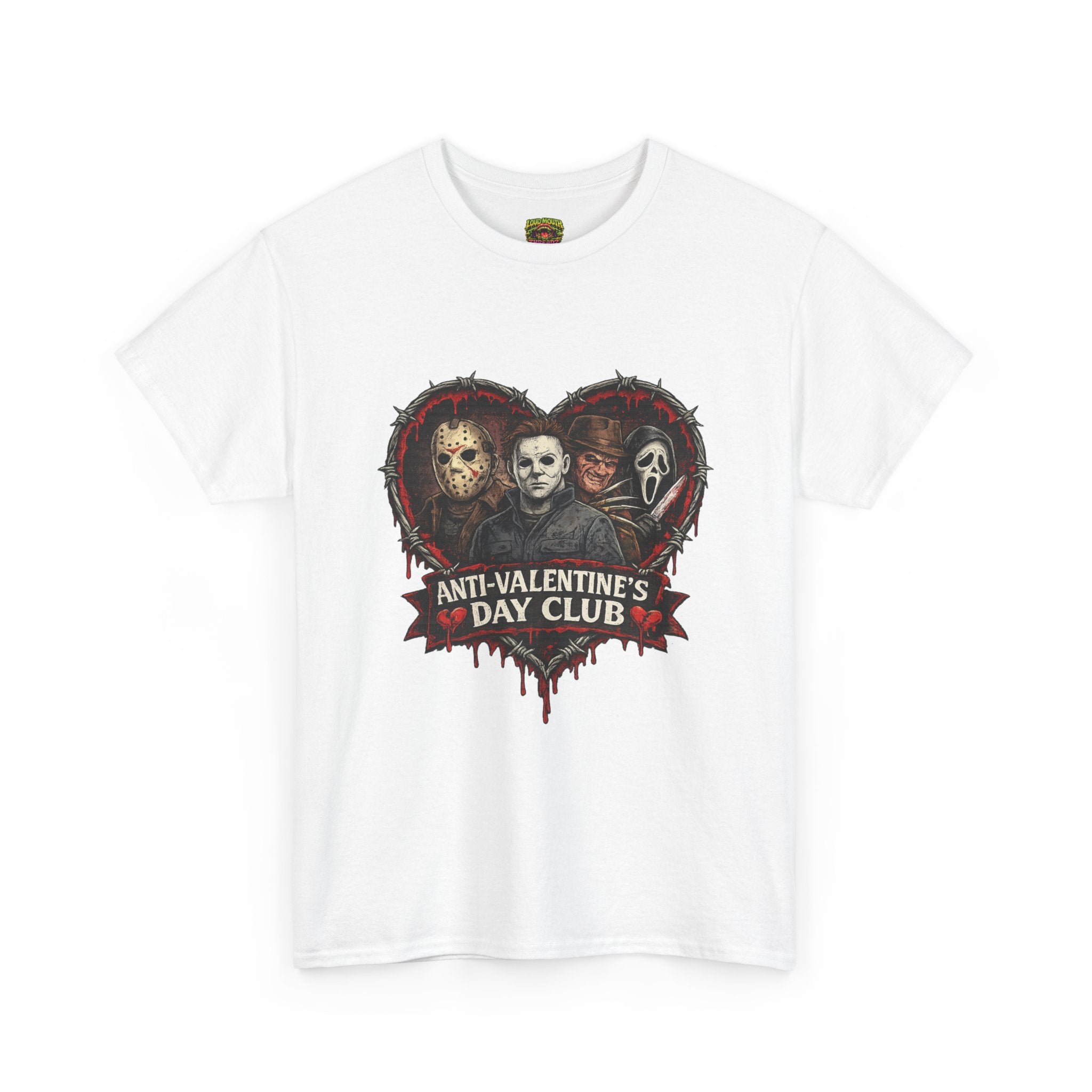 Horror Classics Anti-Valentine's Unisex Heavy Cotton Tee