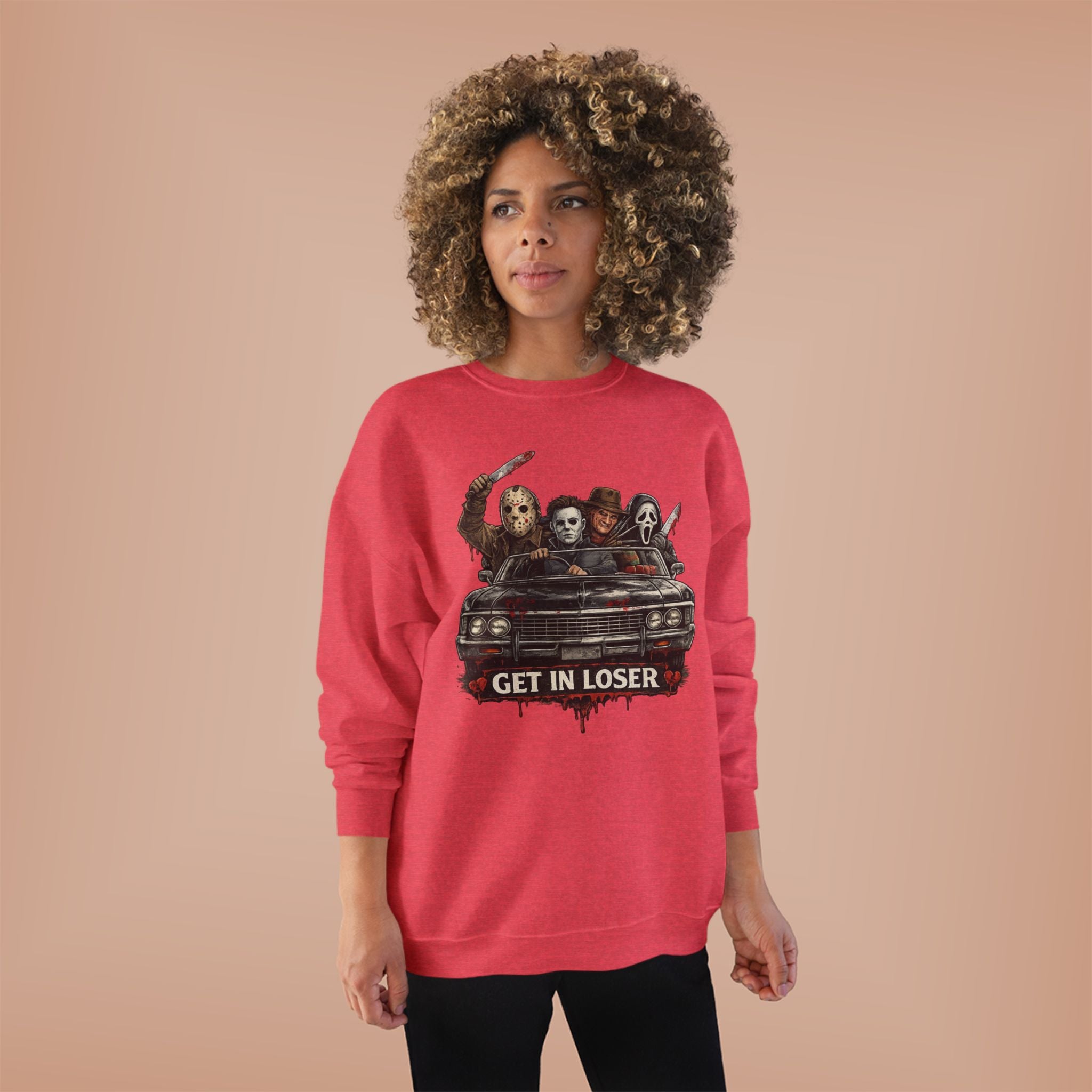 "Get in Loser" Horror Classic Unisex EcoSmart® Crewneck Sweatshirt