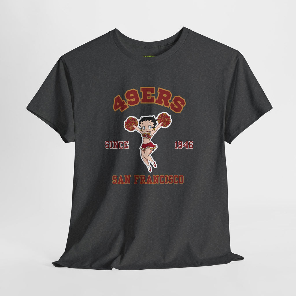 49ers Cheerleader Tee — San Francisco Since 1946 Vintage Football Shirt
