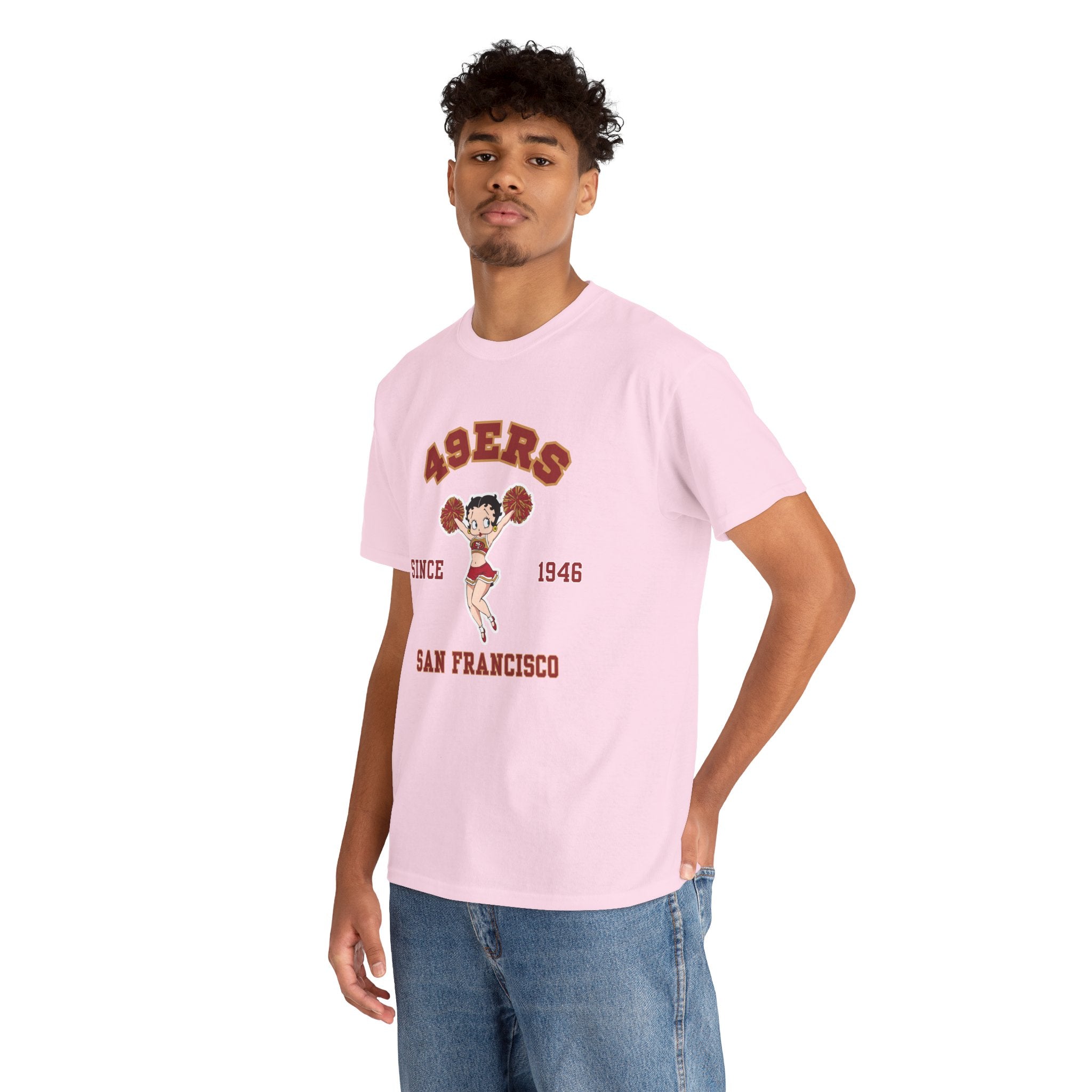 49ers Cheerleader Tee — San Francisco Since 1946 Vintage Football Shirt