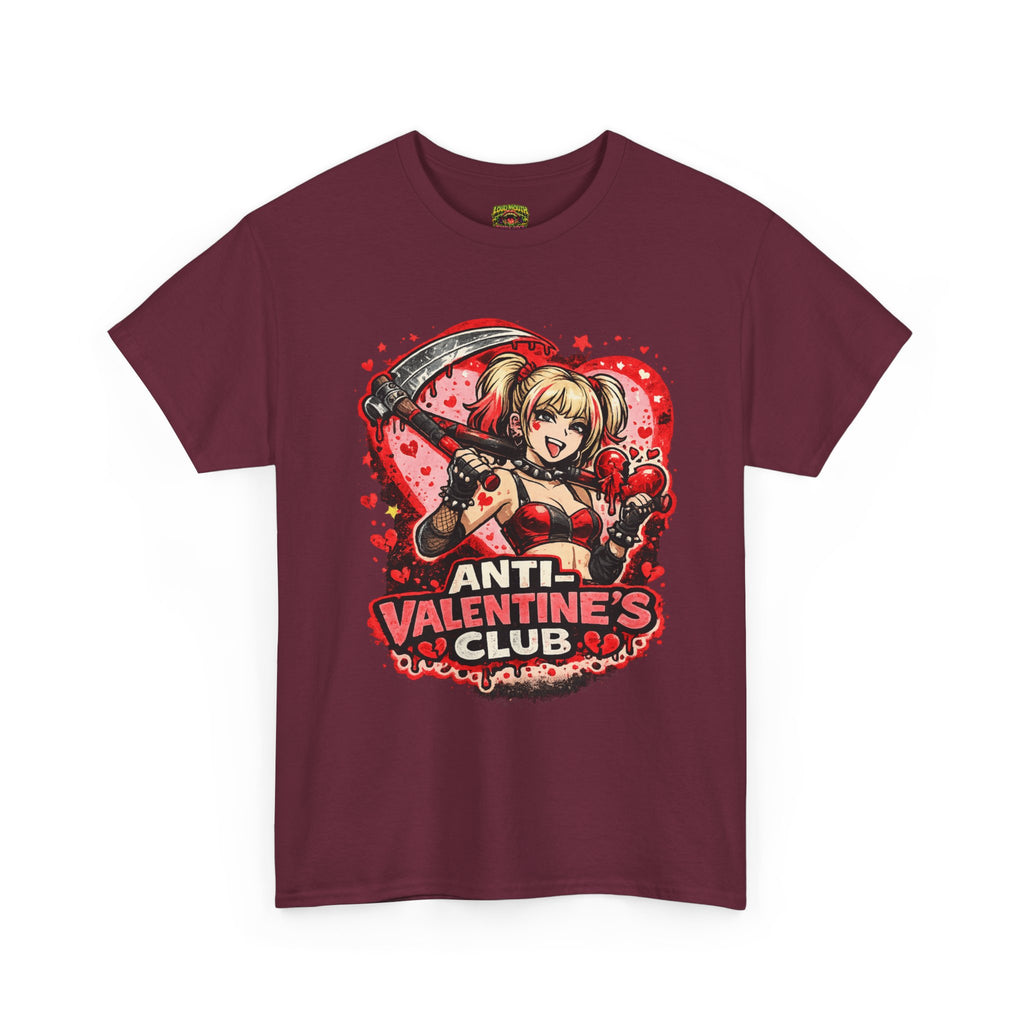 Anti-Valentine's Club Tee — Edgy Gothic Valentine's Day Graphic Shirt