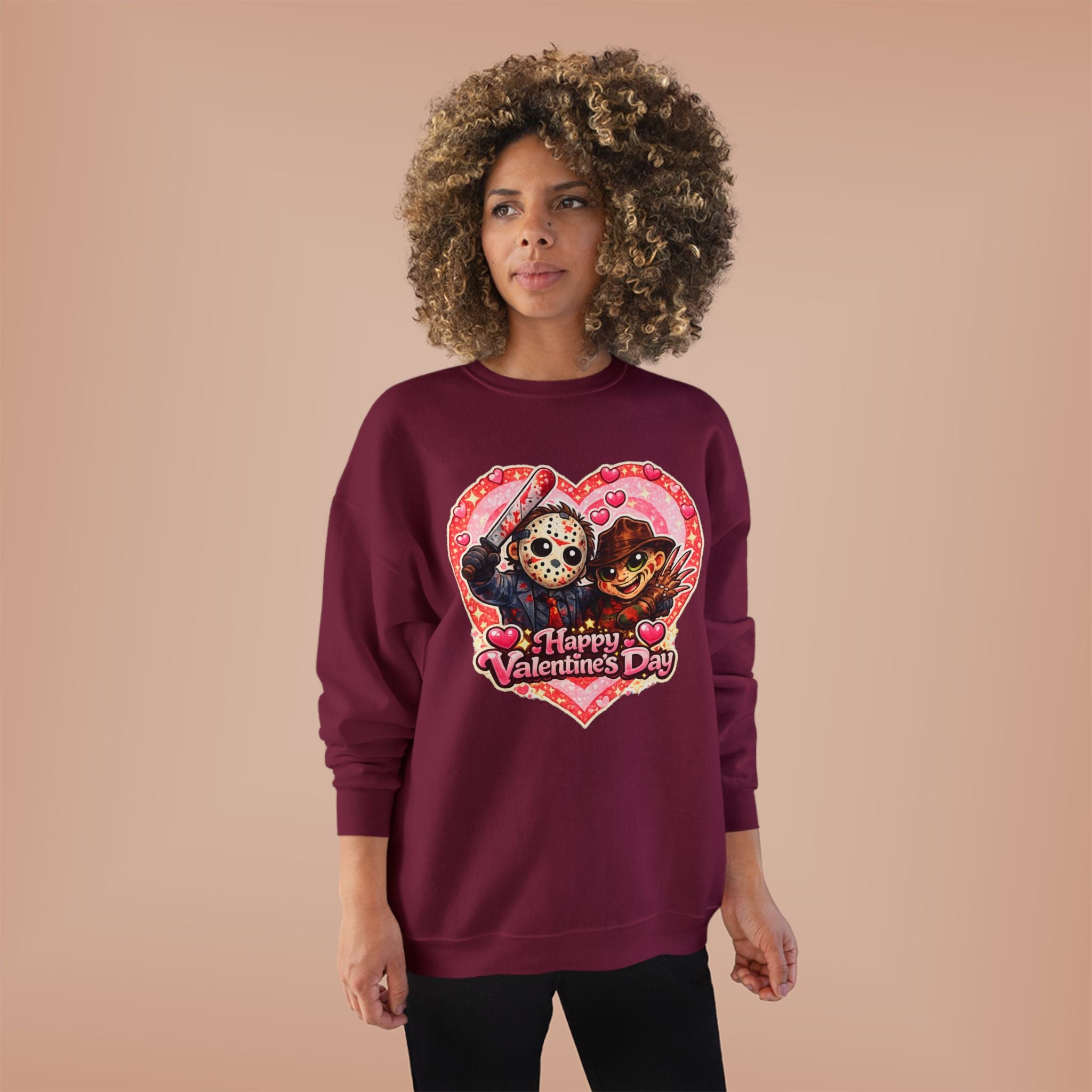 Cute Horrors Valentine's Day Unisex EcoSmart® Crewneck Sweatshirt