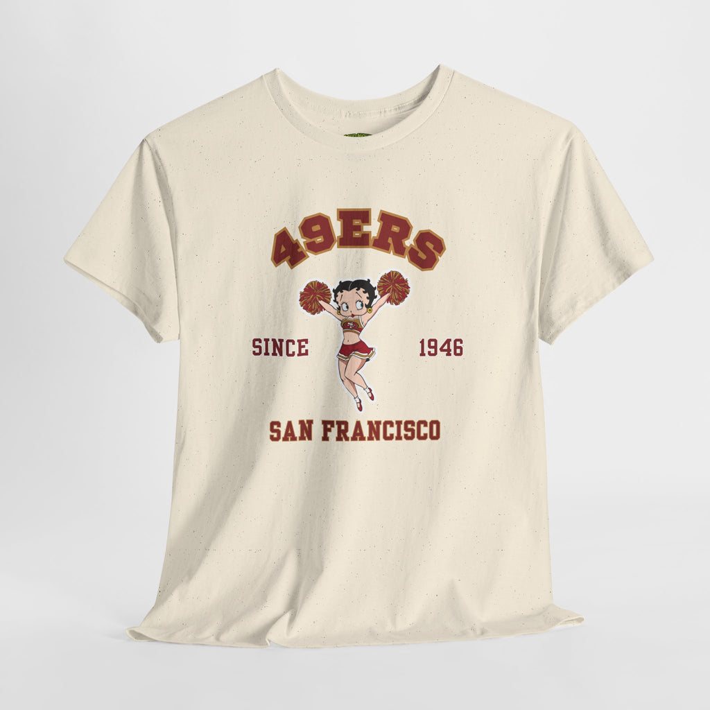 49ers Cheerleader Tee — San Francisco Since 1946 Vintage Football Shirt