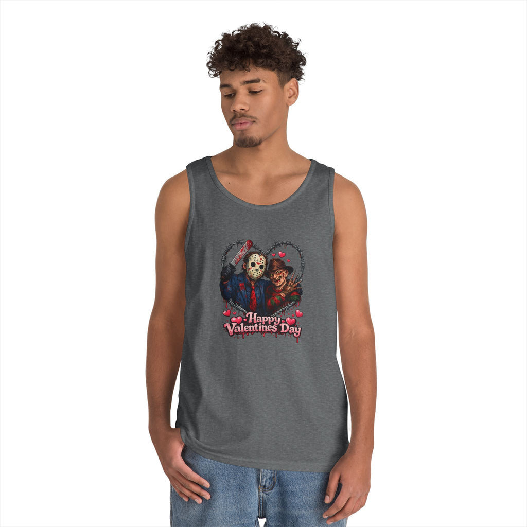 Horror Movie Classic Valentine's Unisex Heavy Cotton Tank Top
