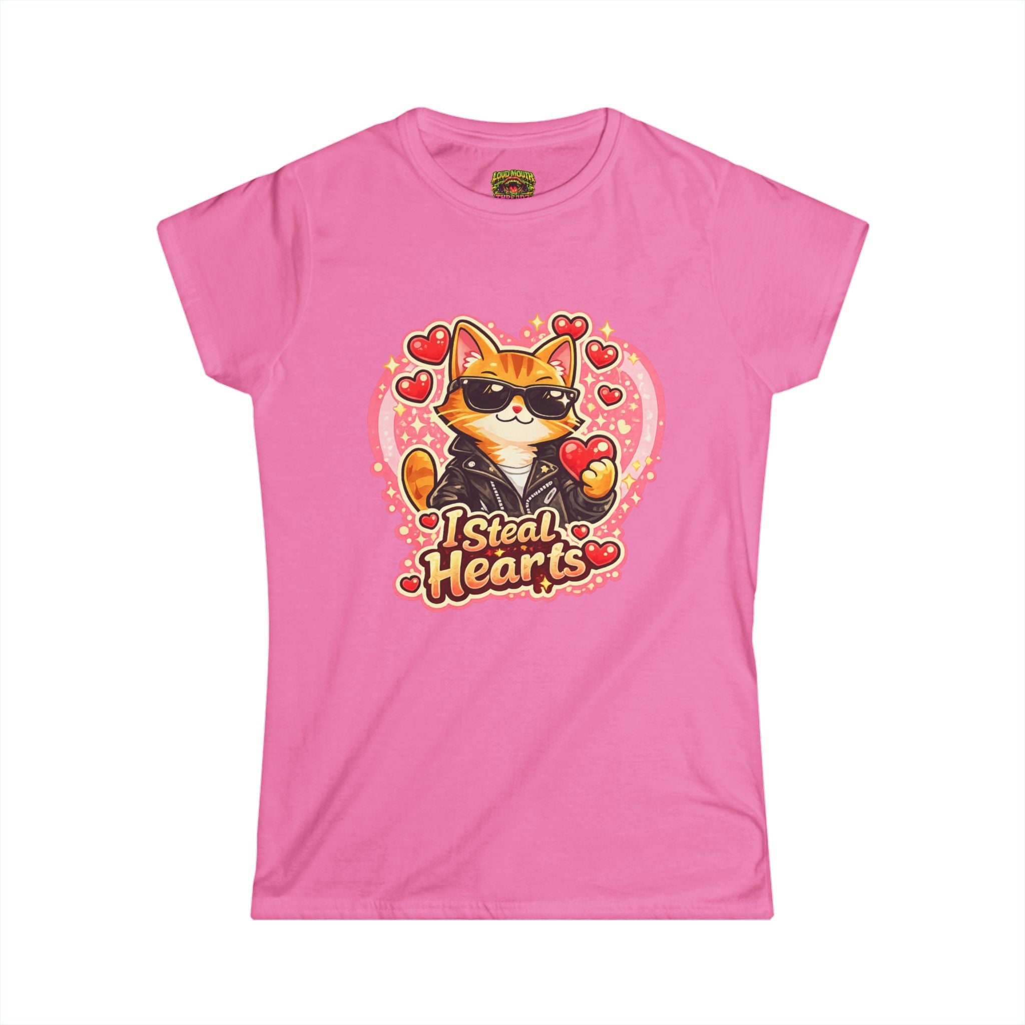 Cat "I Steal Hearts" Valentine's Tee