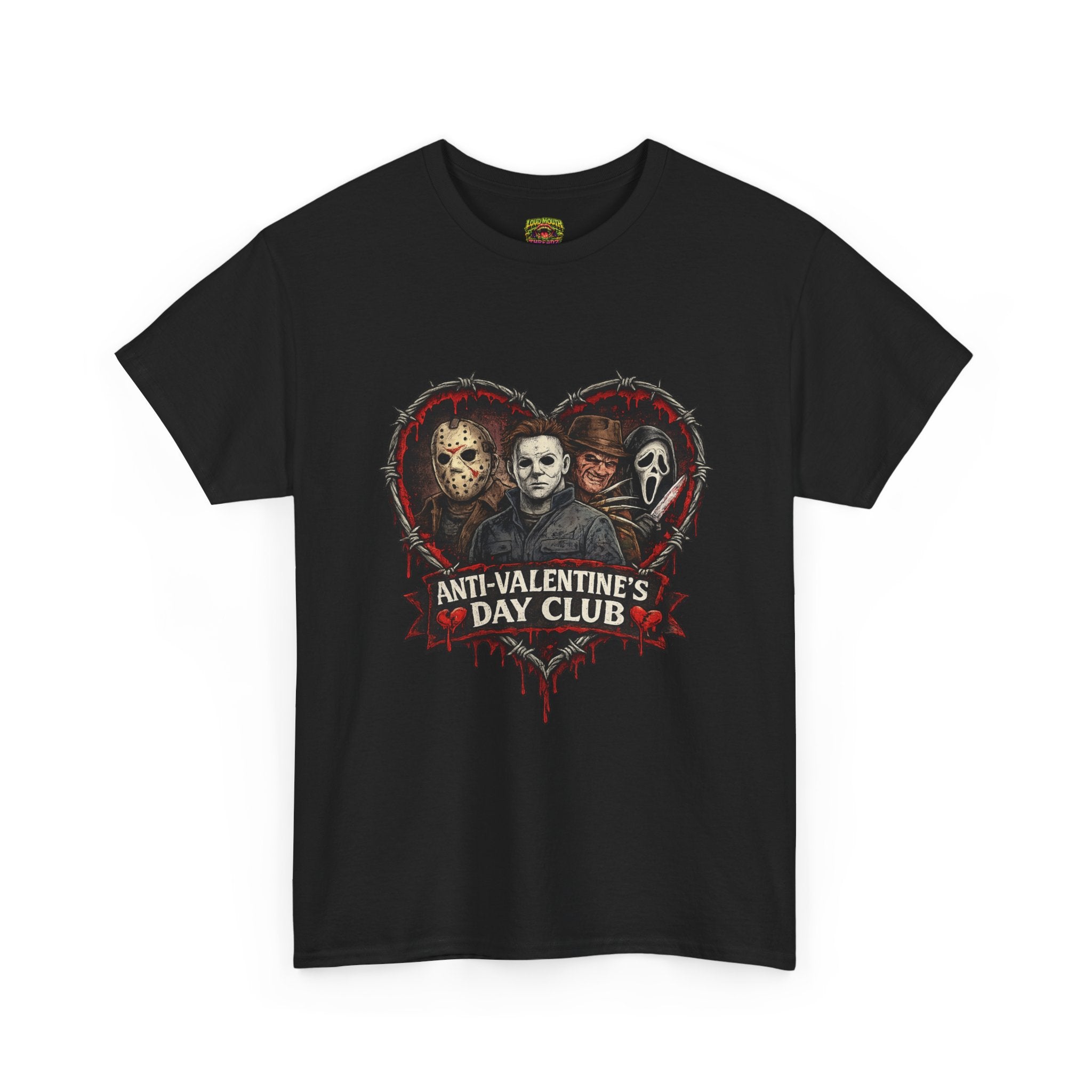 Horror Classics Anti-Valentine's Unisex Heavy Cotton Tee