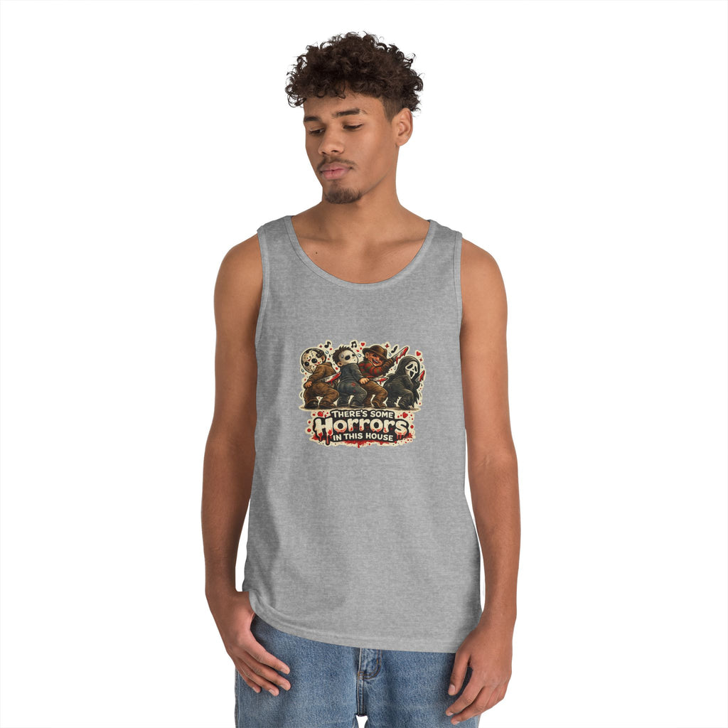 Horrors in this house Unisex Heavy Cotton Tank Top