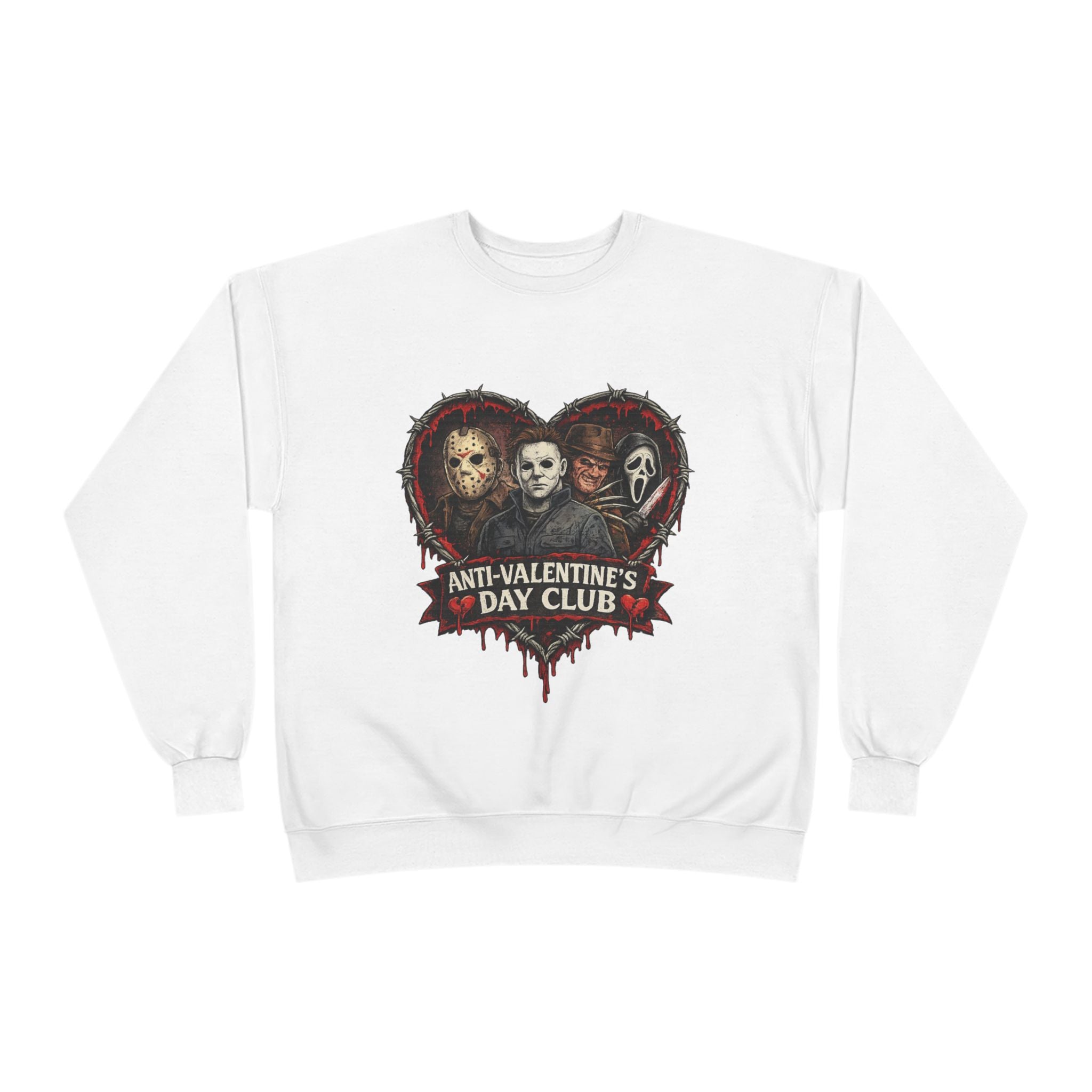 Horror Anti-Valentine's Unisex EcoSmart® Crewneck Sweatshirt