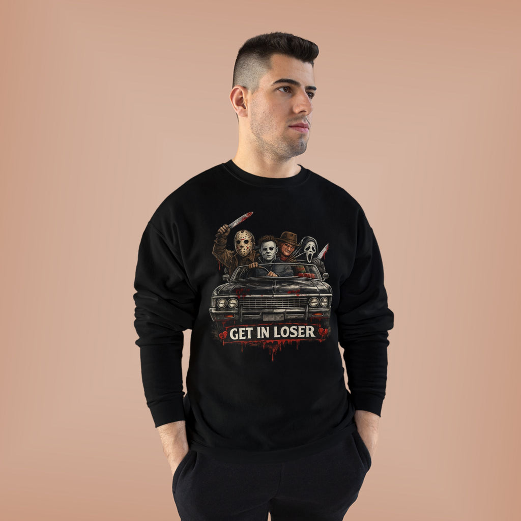 "Get in Loser" Horror Classic Unisex EcoSmart® Crewneck Sweatshirt
