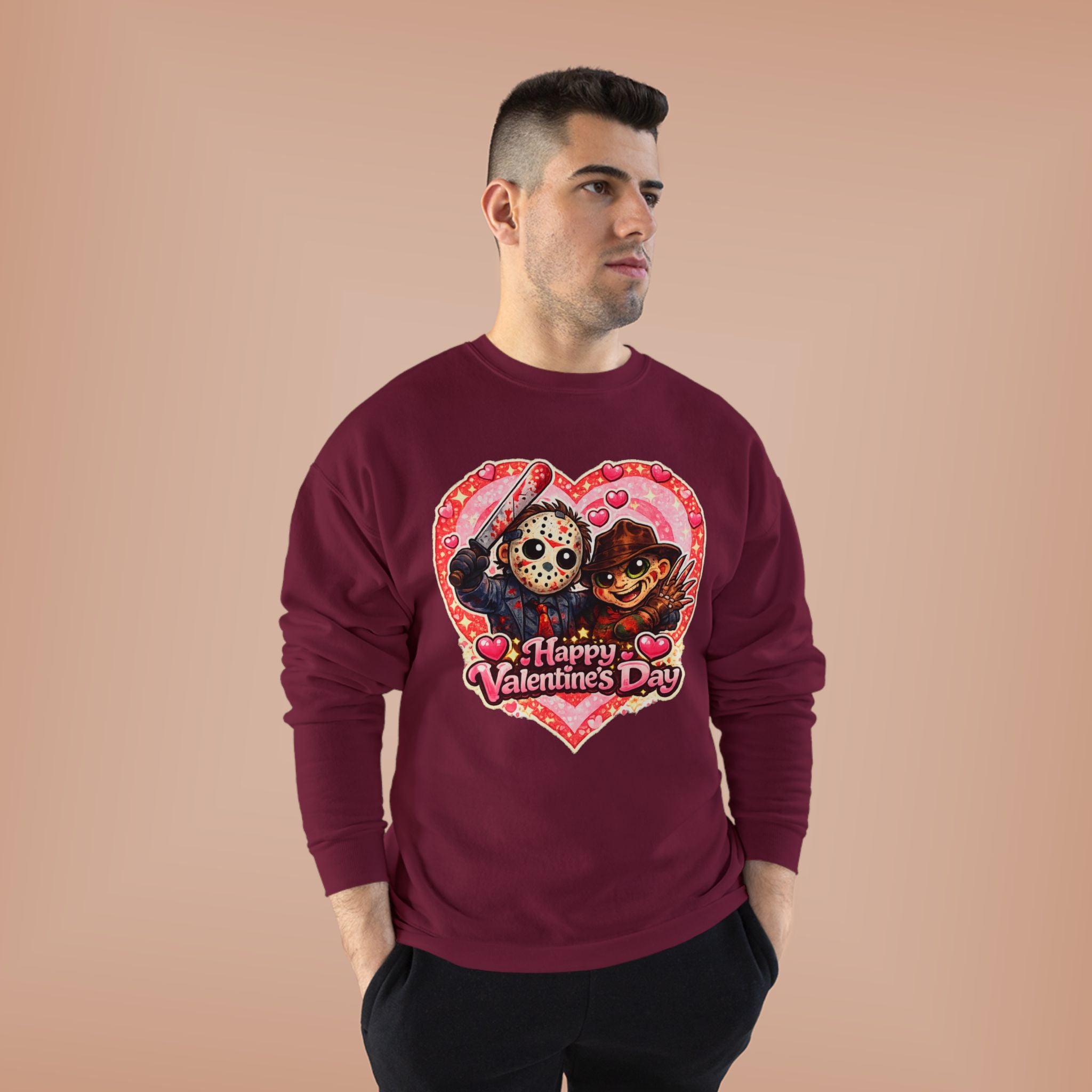 Cute Horrors Valentine's Day Unisex EcoSmart® Crewneck Sweatshirt