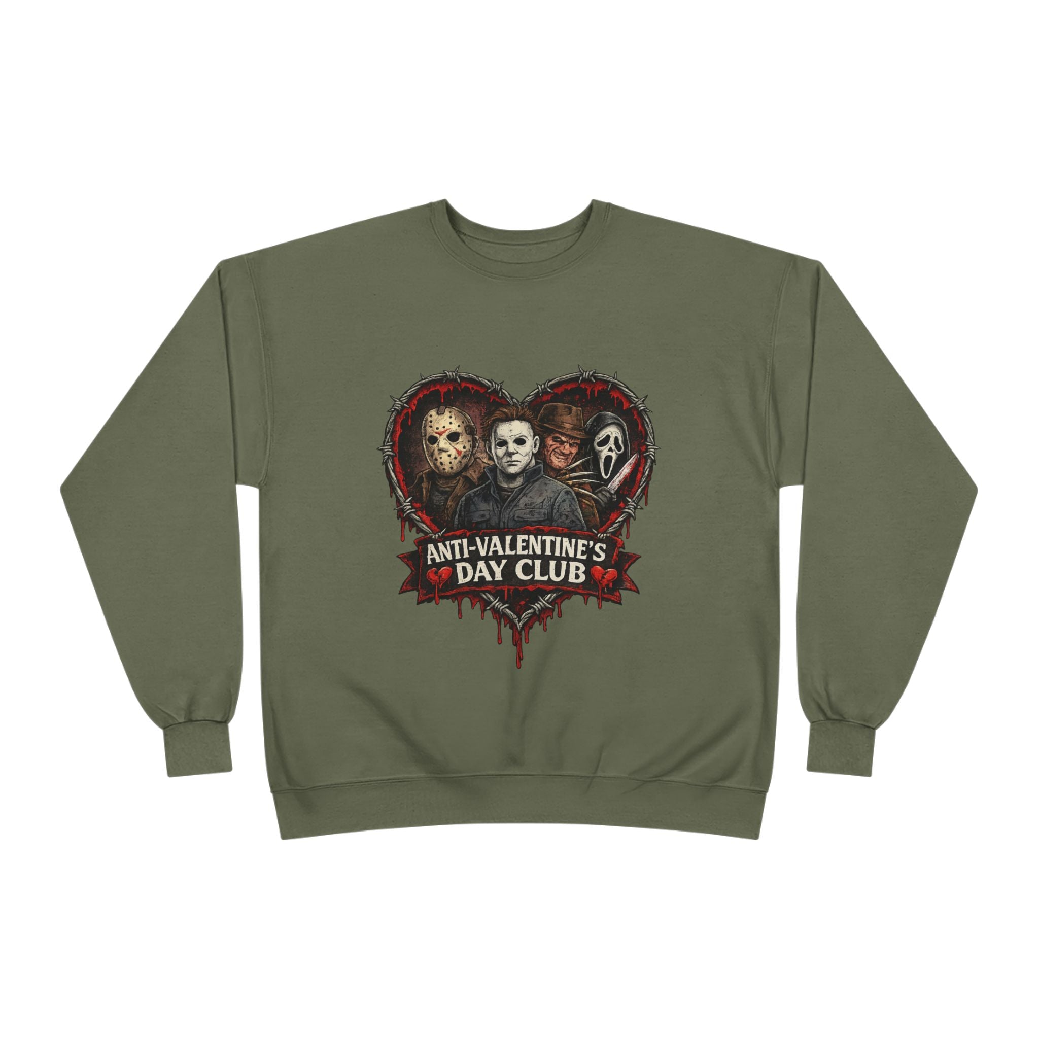 Horror Anti-Valentine's Unisex EcoSmart® Crewneck Sweatshirt